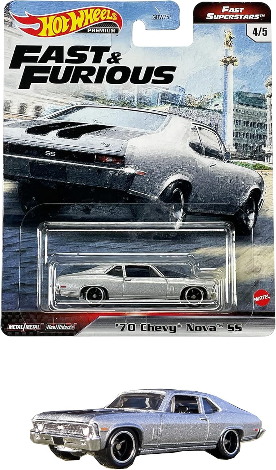 Hot Wheels Fast & Furious Collection of 1:64 Scale Vehicles from The Fast Film Franchise, Modern & Classic Cars, Great Gift for Collectors & Fans of The Movies