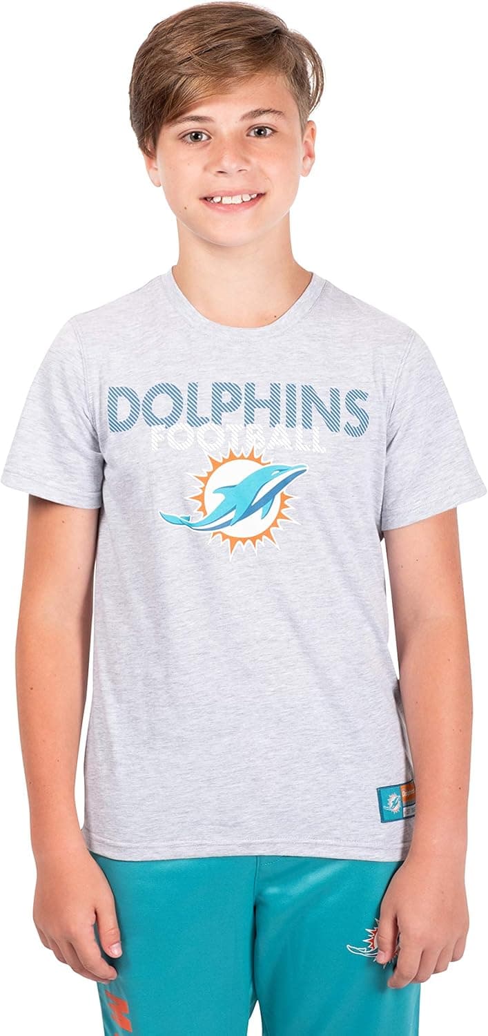 Ultra Game NFL Boys Active Crew Neck T-Shirt