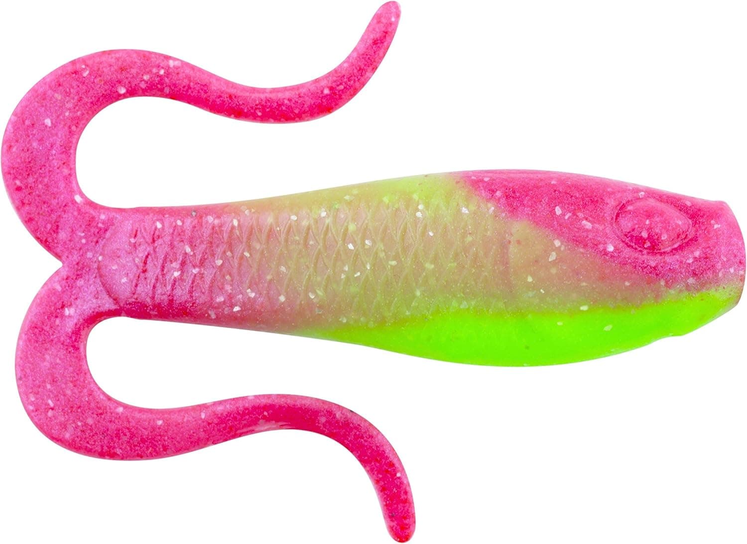 Berkley Gulp Double Tail Swimming Mullet Nuclear Chicken Fishing Bait, Multi, 3" | 8cm