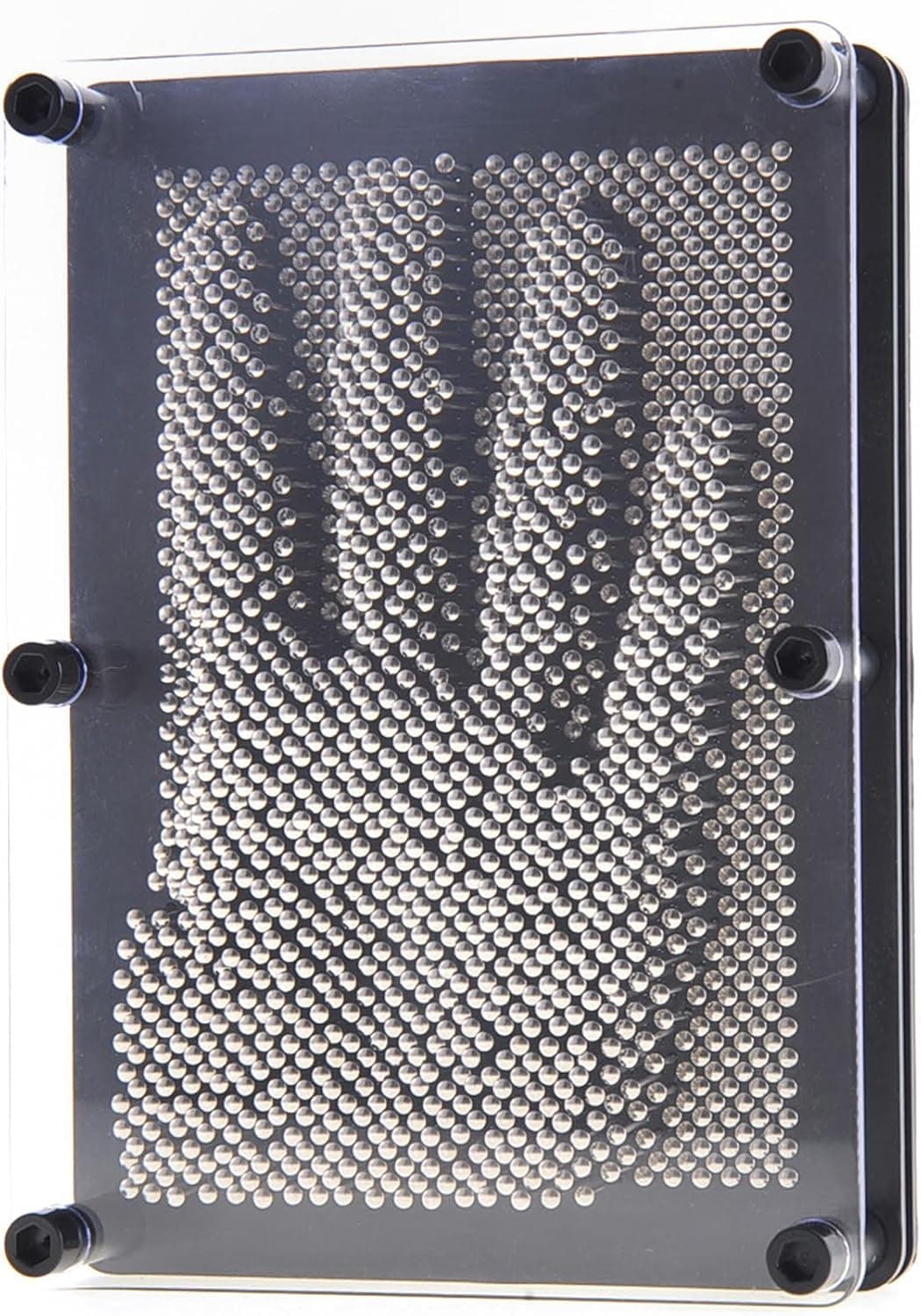 PowerTRC 3D Pin Art Sculpture Pin Impression Toy 7" X 5" Hand Mold | Novelty Gifts | Metal
