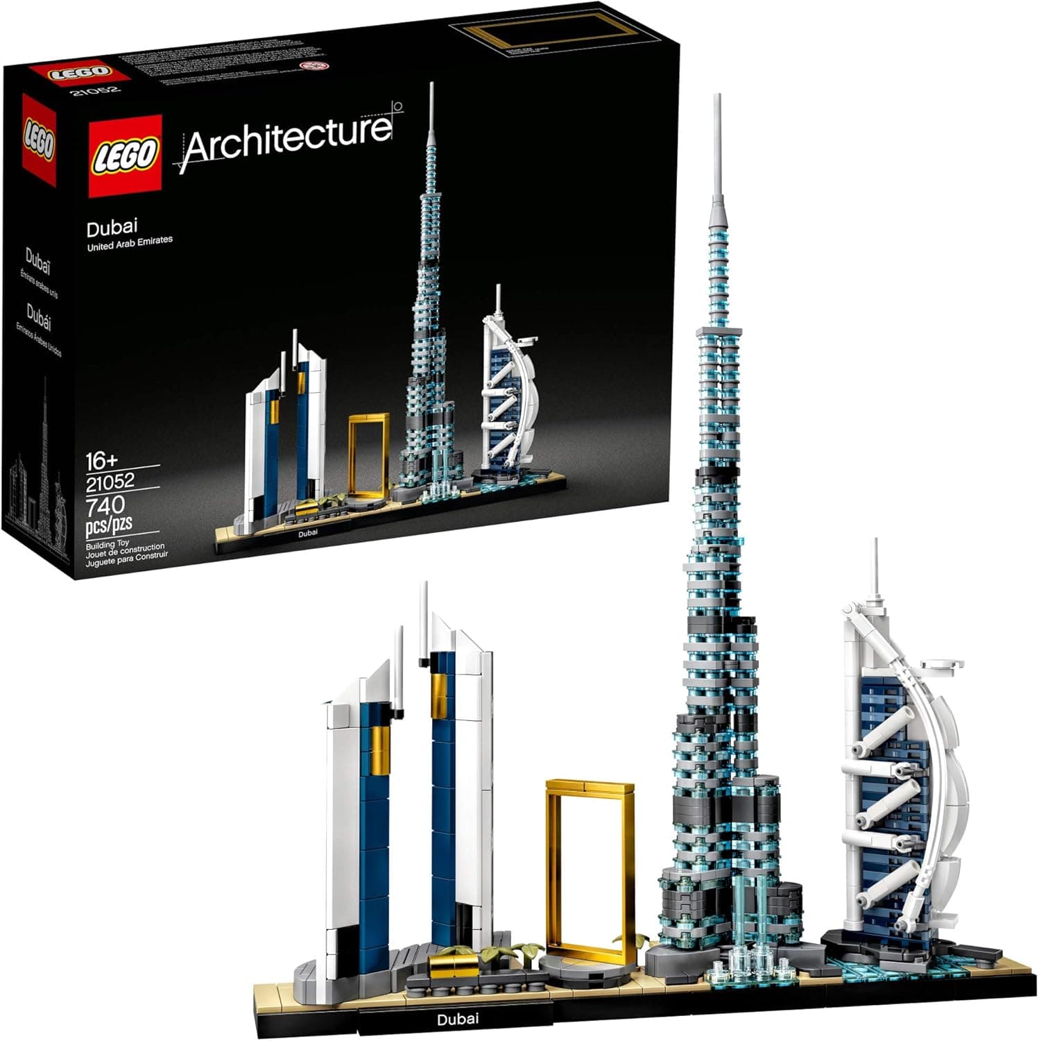 LEGO Architecture Skylines: Dubai 21052 Building Kit, Collectible Architecture Building Set for Adults (740 Pieces)