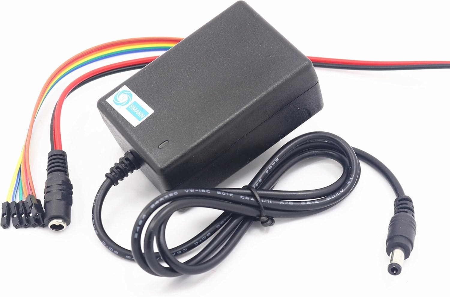SMAKN DC 5V 3A Switching Power Supply Adapter 100-240 Ac +Dupont Cable+DC Adapter + DC Cable