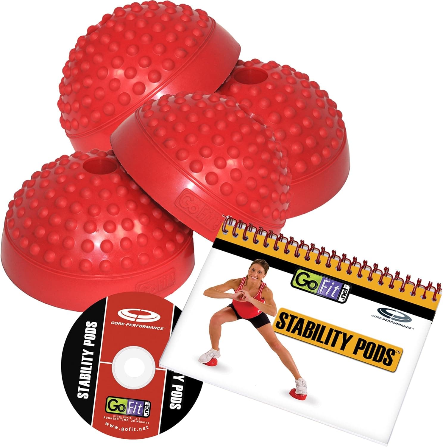 GoFit GF-BSTEP Stability Pods with DVD & Flip Chart