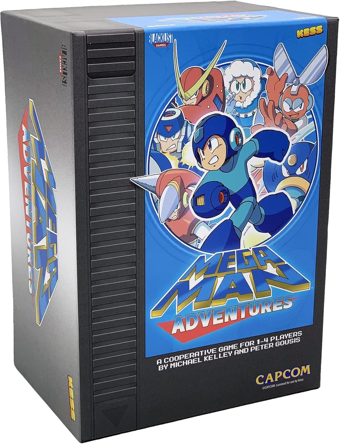 Mega Man - Adventure Board Game by KESS for Players 1-4, Indoor Fun, Ages 14 and Up, Action Themed Game for Adults and Teens, Average Playtime 45 Mins, Cooperative Strategy Board Games