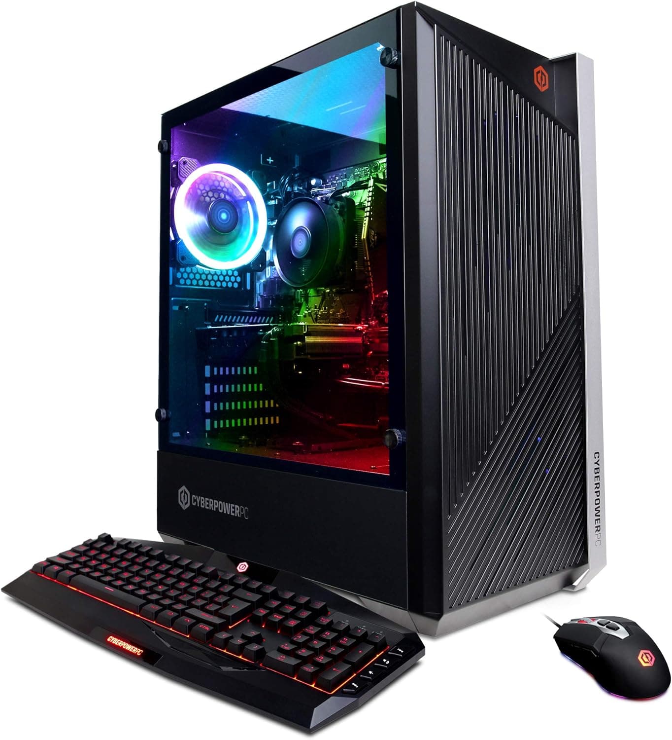 CyberpowerPC Gamer Master Gaming PC, AMD Ryzen 5 2600 3.6GHz, NVIDIA GeForce GTX 1660 6GB, 8GB DDR4, 240GB SSD, 1TB HDD, WiFi Ready & Win 10 Home (GMA8860CPG, Black)