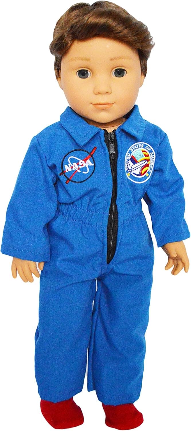 Brittany's NASA Flight Suit Compatible with American Girl Dolls- 18 Inch Doll Clothes