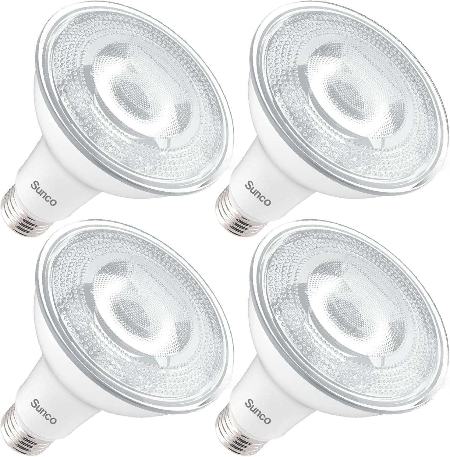 Sunco PAR30 LED Bulbs, Flood Light Outdoor Indoor 75W Equivalent 11W, Dimmable, 2700K Soft White, 850 LM, E26 Base, Exterior, Wet-Rated, Super Bright, IP65 Waterproof - UL Energy Star 4 Pack