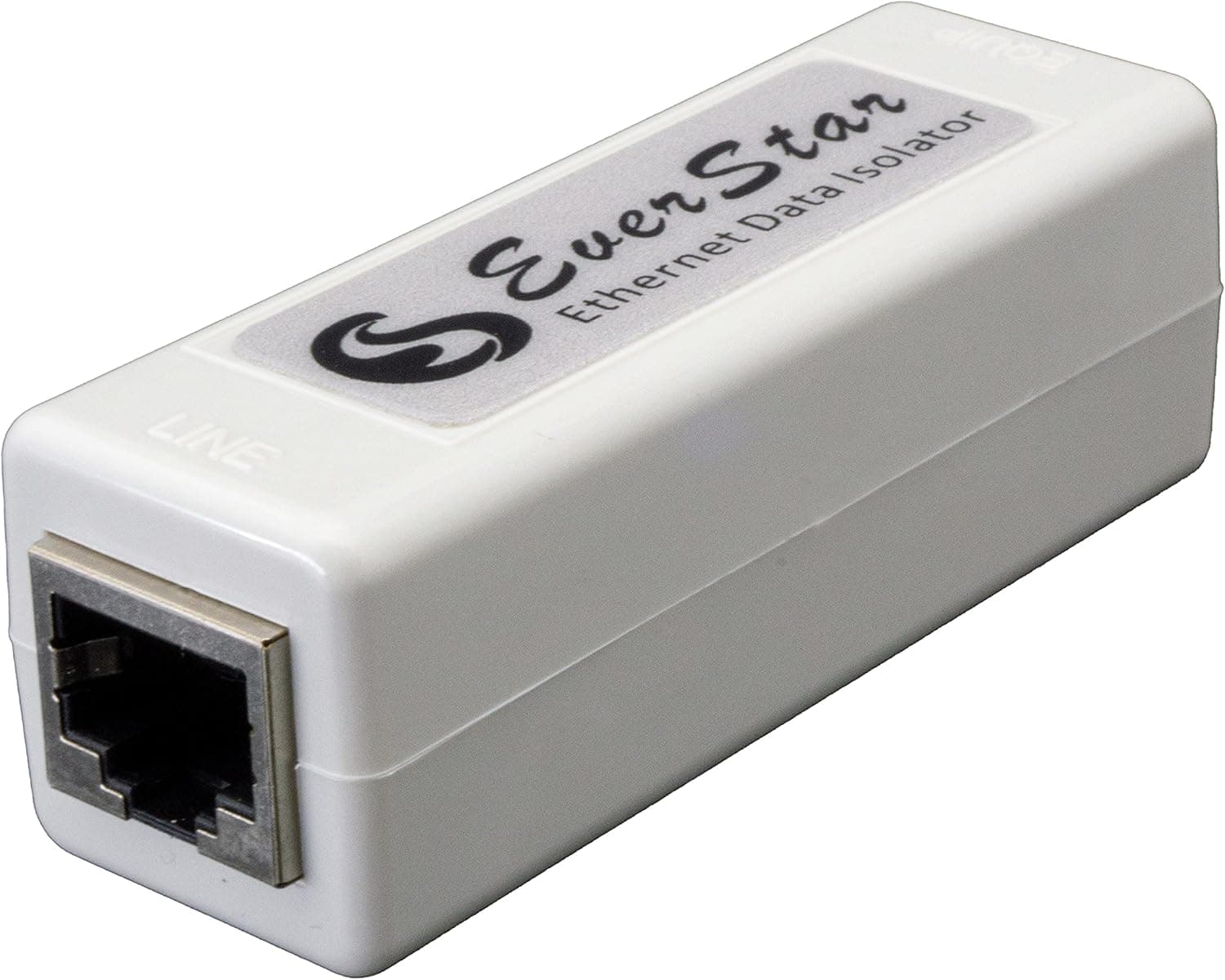 EverStar MI-300 Ethernet Galvanic Isolator for Android TV and Hi-Res Audio Systems (RJ45) | Ethernet Signal Noise Filter | Gigabit Data Isolator (EN60601-1 Compliant 4KV) for Healthcare | Light Gray