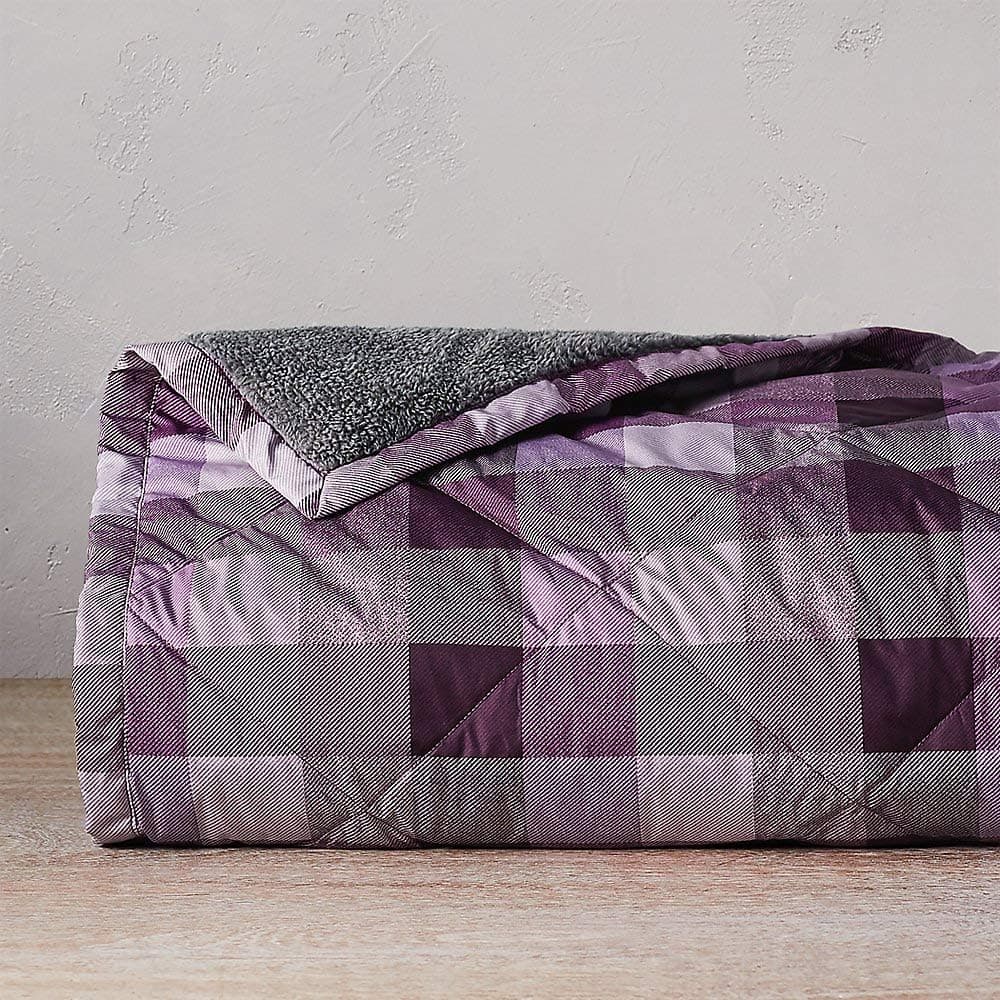 Eddie Bauer Oversized Down Throw, Dk Plum Regular ONE Size