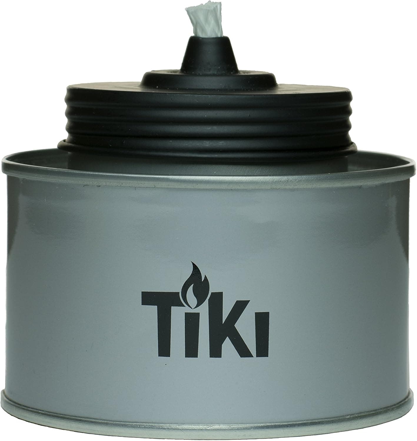TIKI Brand 4.5" TIKI Tin Table Torch, Silver