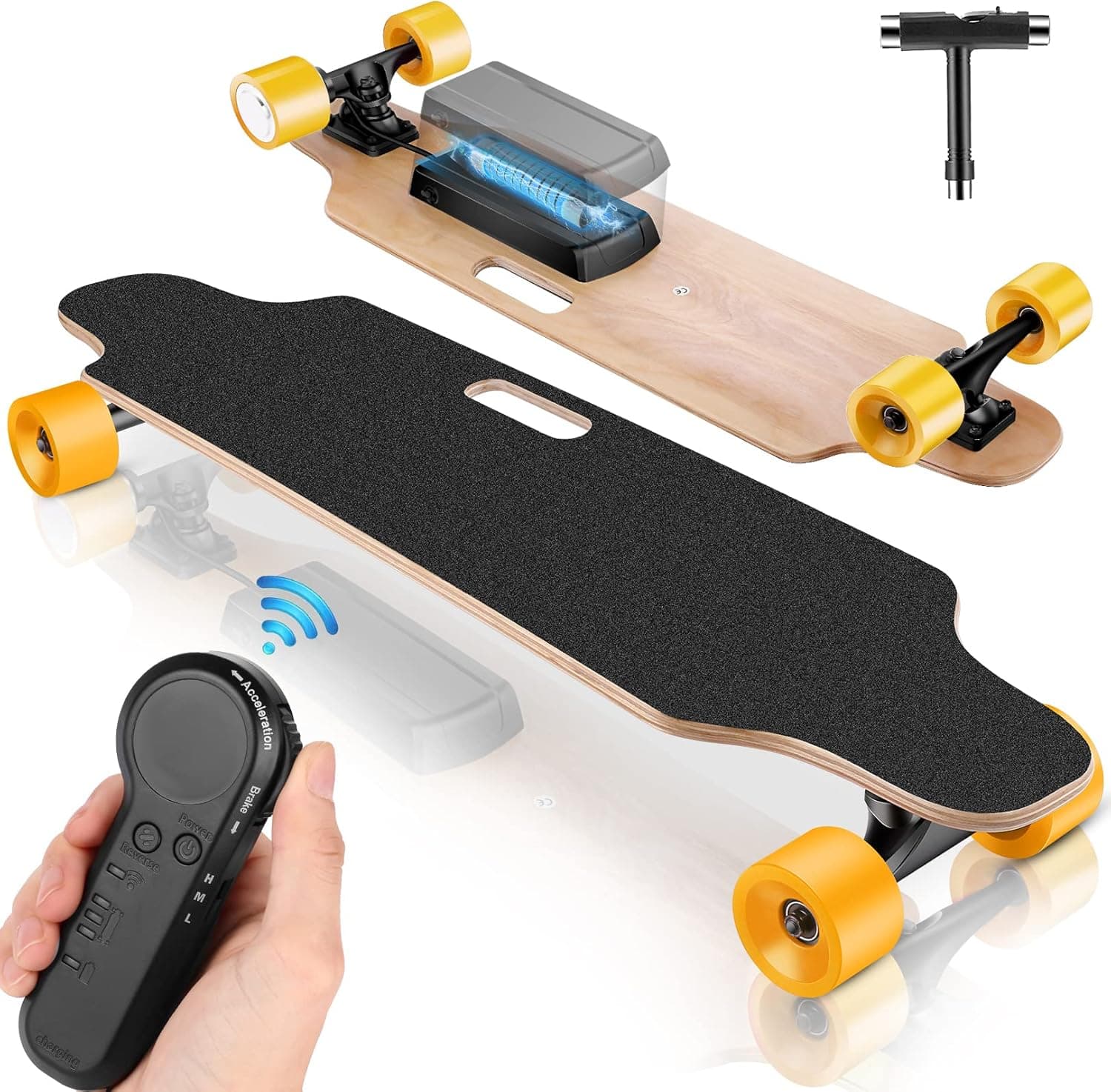 Electric Skateboard for Adults with Wireless Remote Skateboard Electric Longboard for Youths