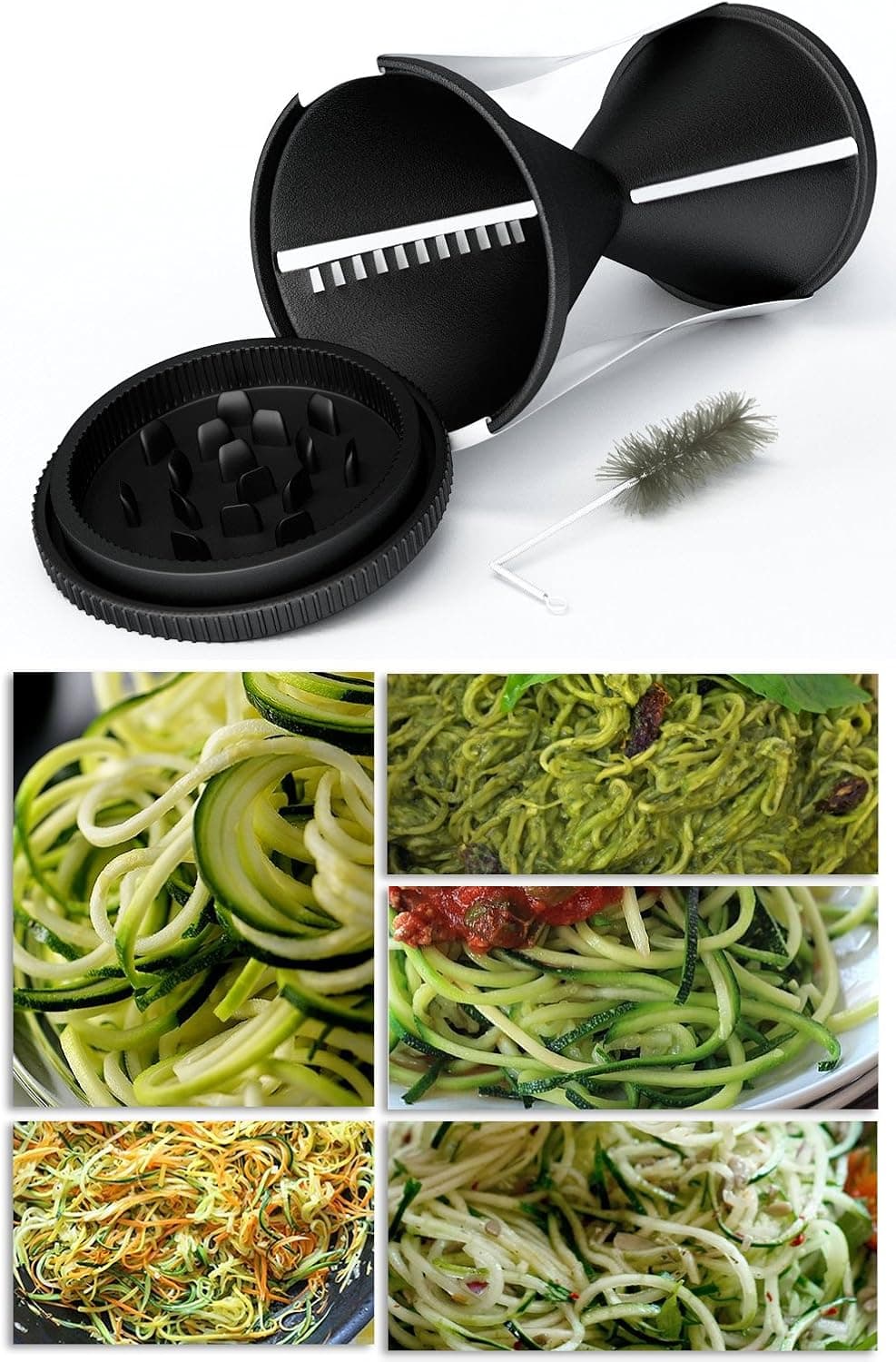 Spiral Vegetable Slicer Spiralizer Bundle -Zucchini Pasta Noodle Spaghetti Maker