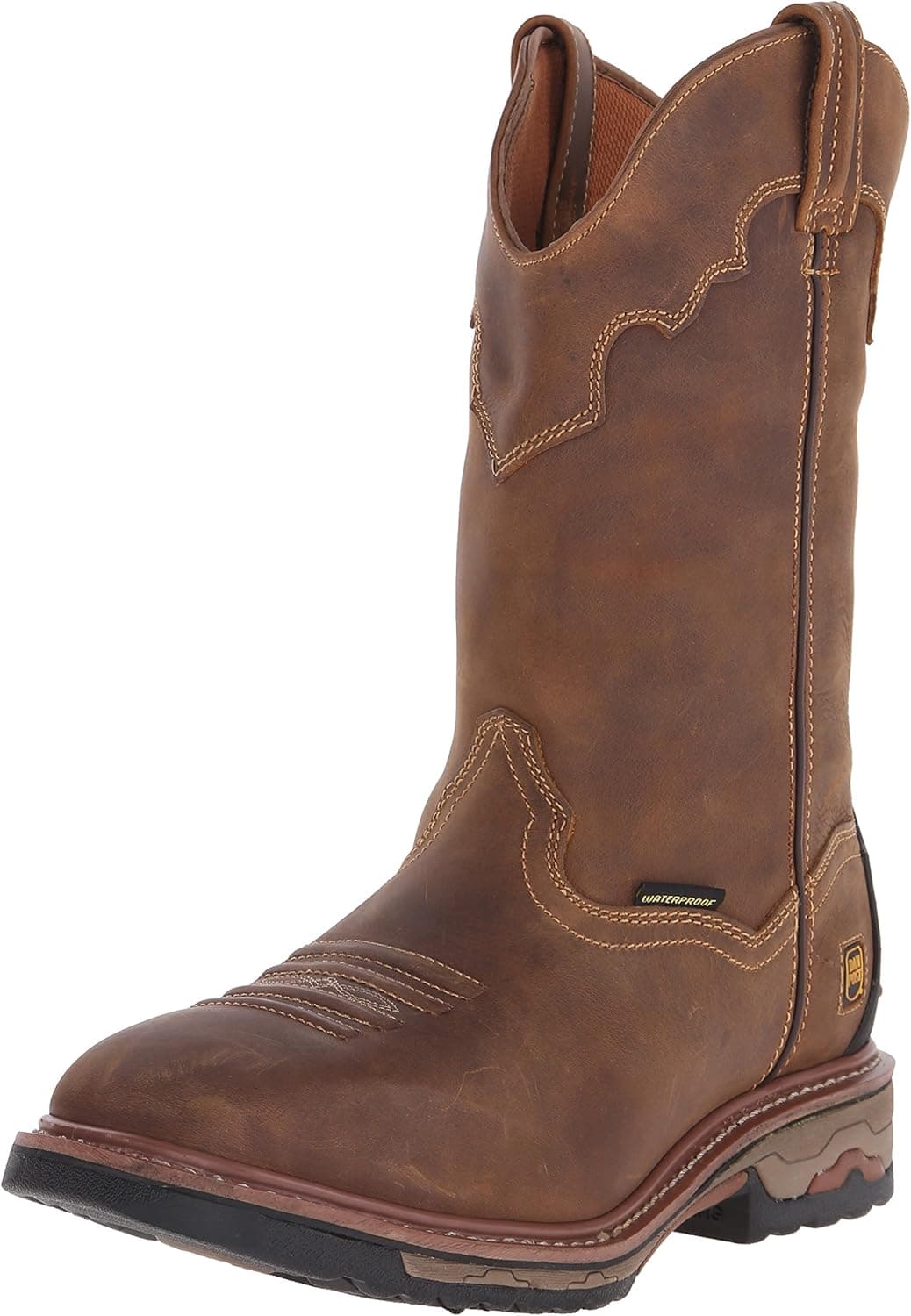 Dan Post Boots Mens Blayde 11 Inch Waterproof Soft Toe Work Safety Shoes Casual - Brown