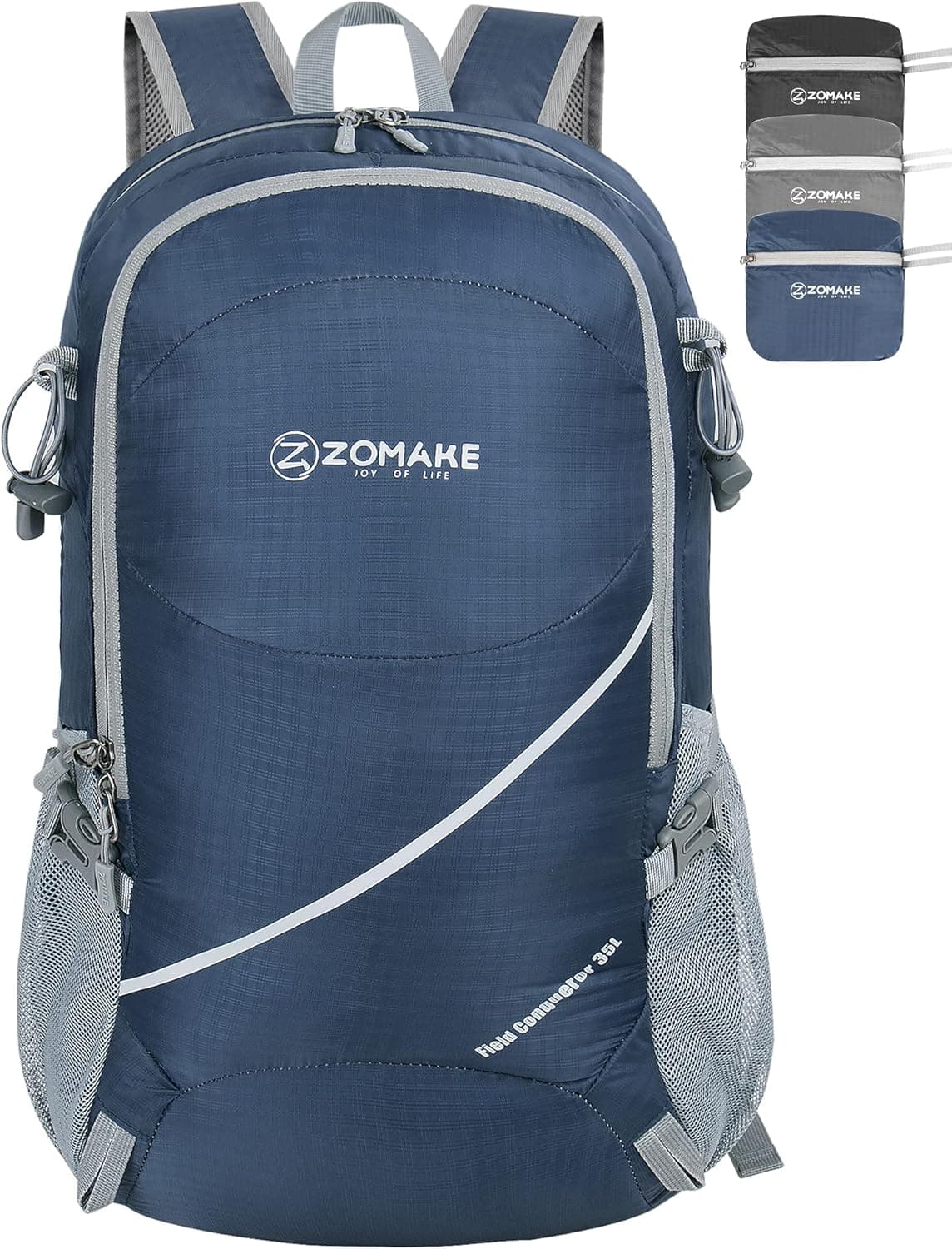 ZOMAKE 35L Packable Backpack:Lightweight Hiking Backpacks - Foldable Water Resistant Back Pack for Hiking