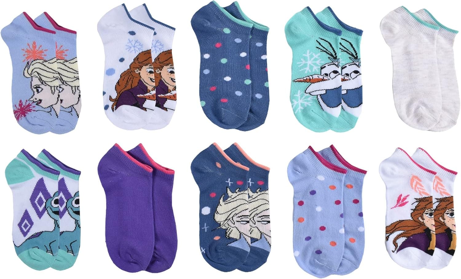 Disney Frozen girls No Show Socks