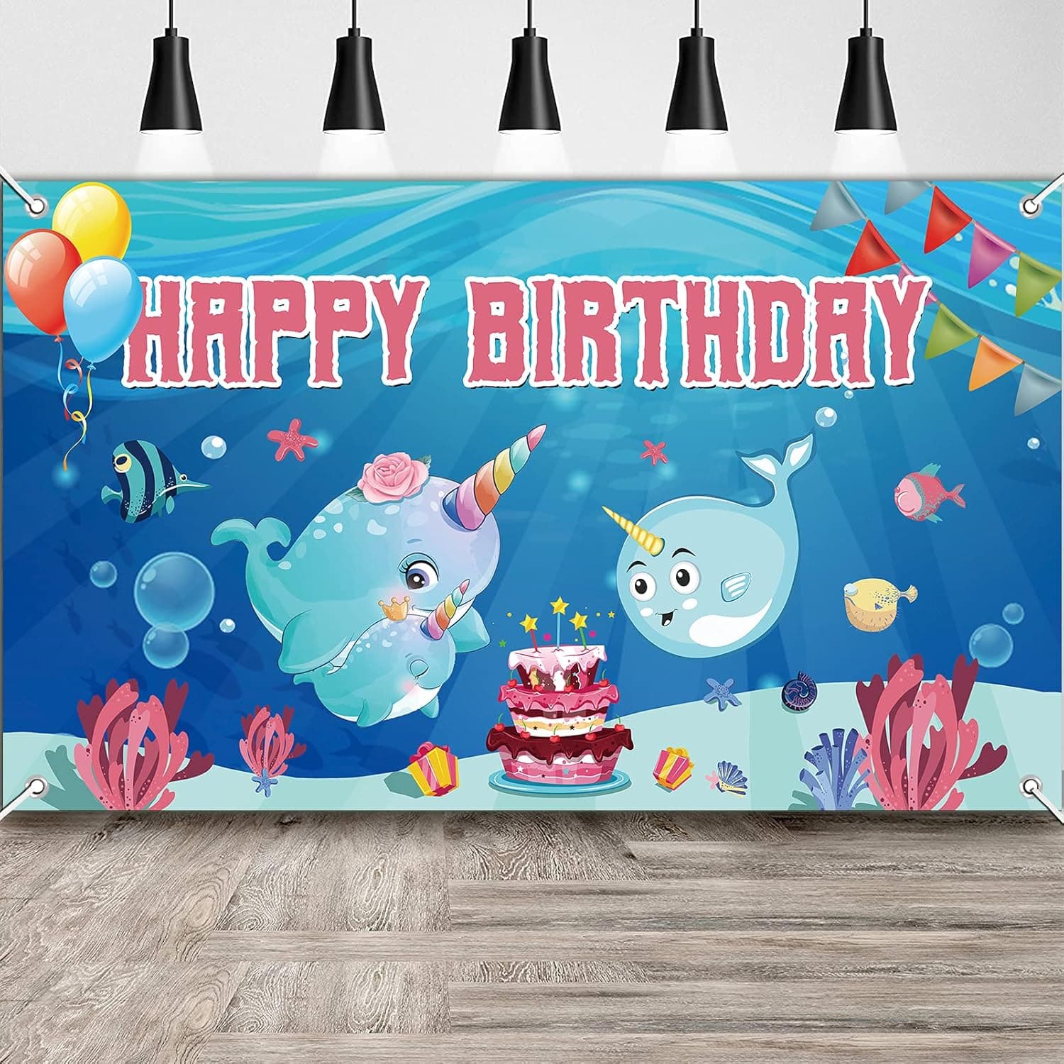 Botikit Happy Birthday Banners Backdrop