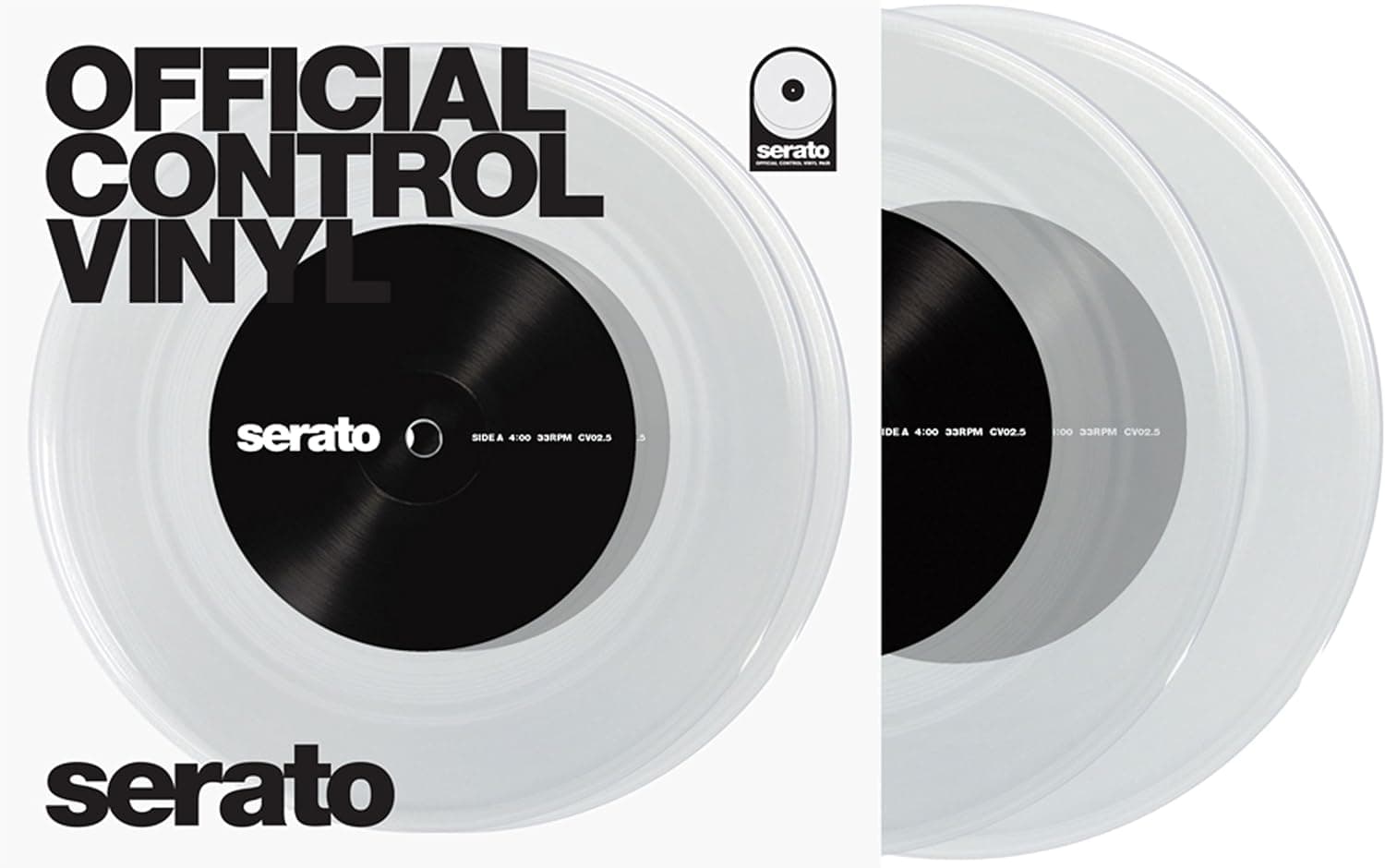Serato SCV-PS-CLE-7 7-inch Control Vinyl Clear Pair