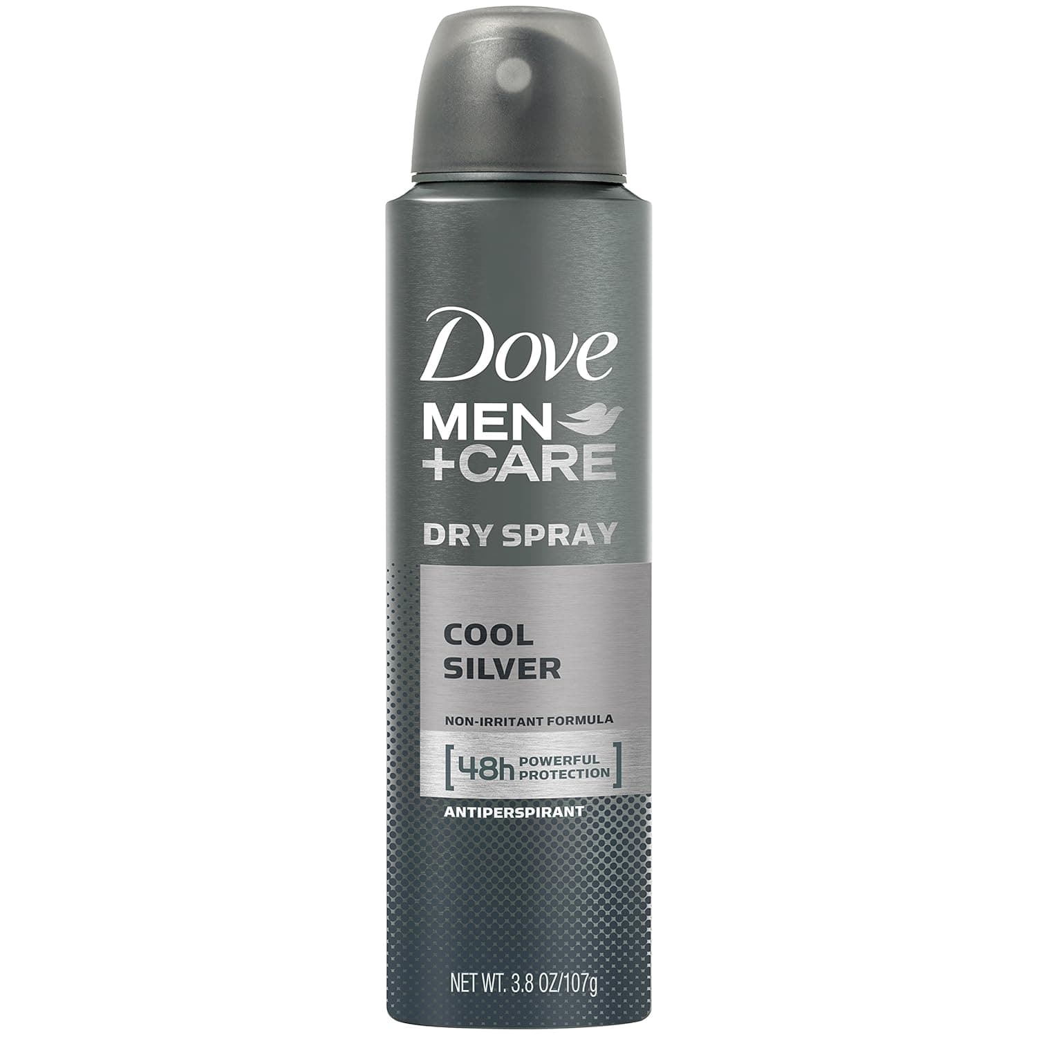 Dove Men+Care Dry Spray Antiperspirant Deodorant, Cool Silver, 3.8 oz