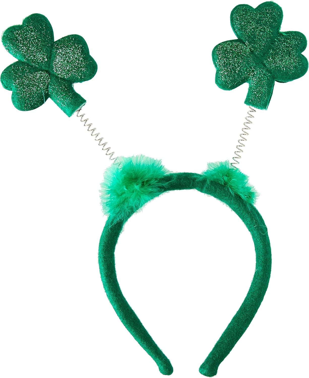 Beistle Glittery Green Shamrock Head Bopper