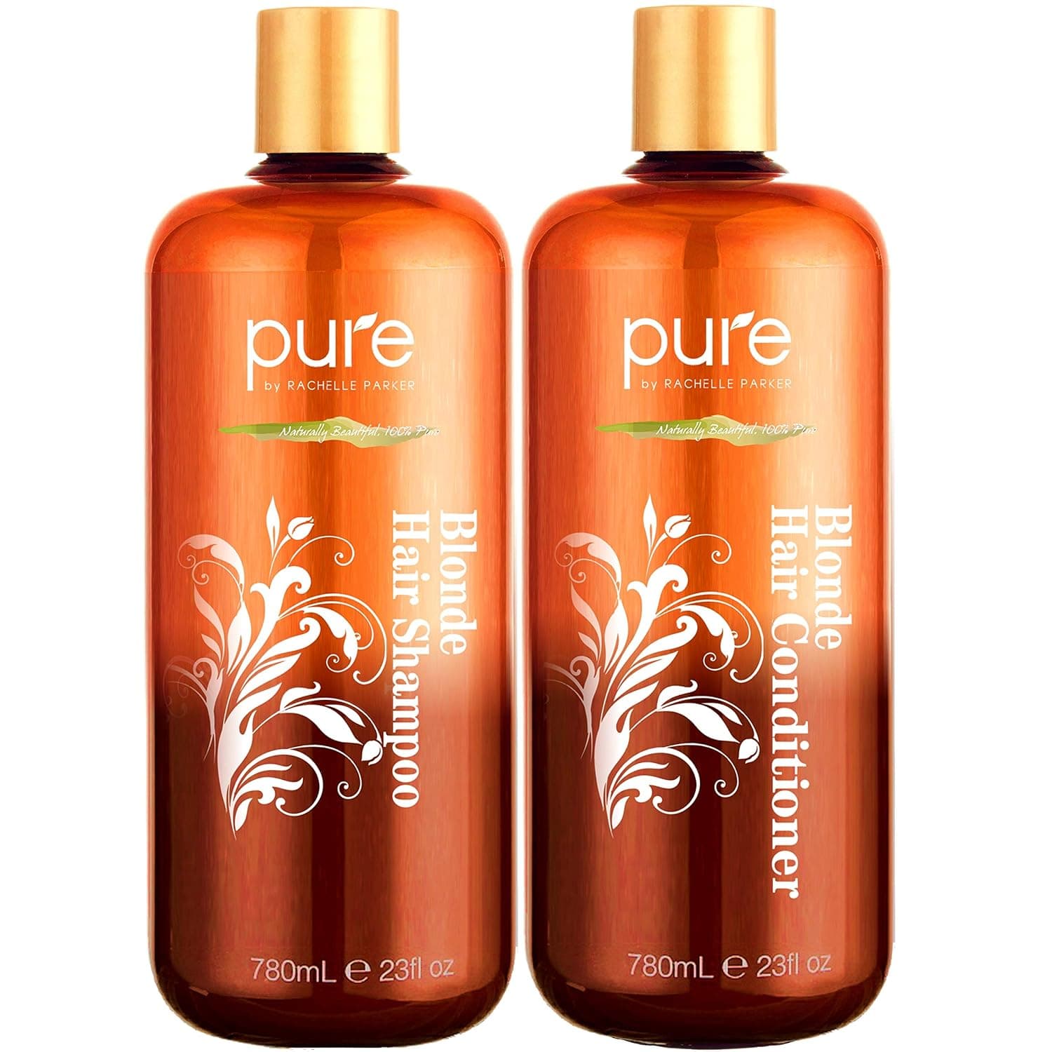 Shampoo and Conditioner for Blonde Hair. Protects & Balances- Shampoo and Conditioner for Color Treated Hair, Blonde, Bleached & Highlighted Hair. Sulfate Free Shampoo & Conditioner Set by Pure
