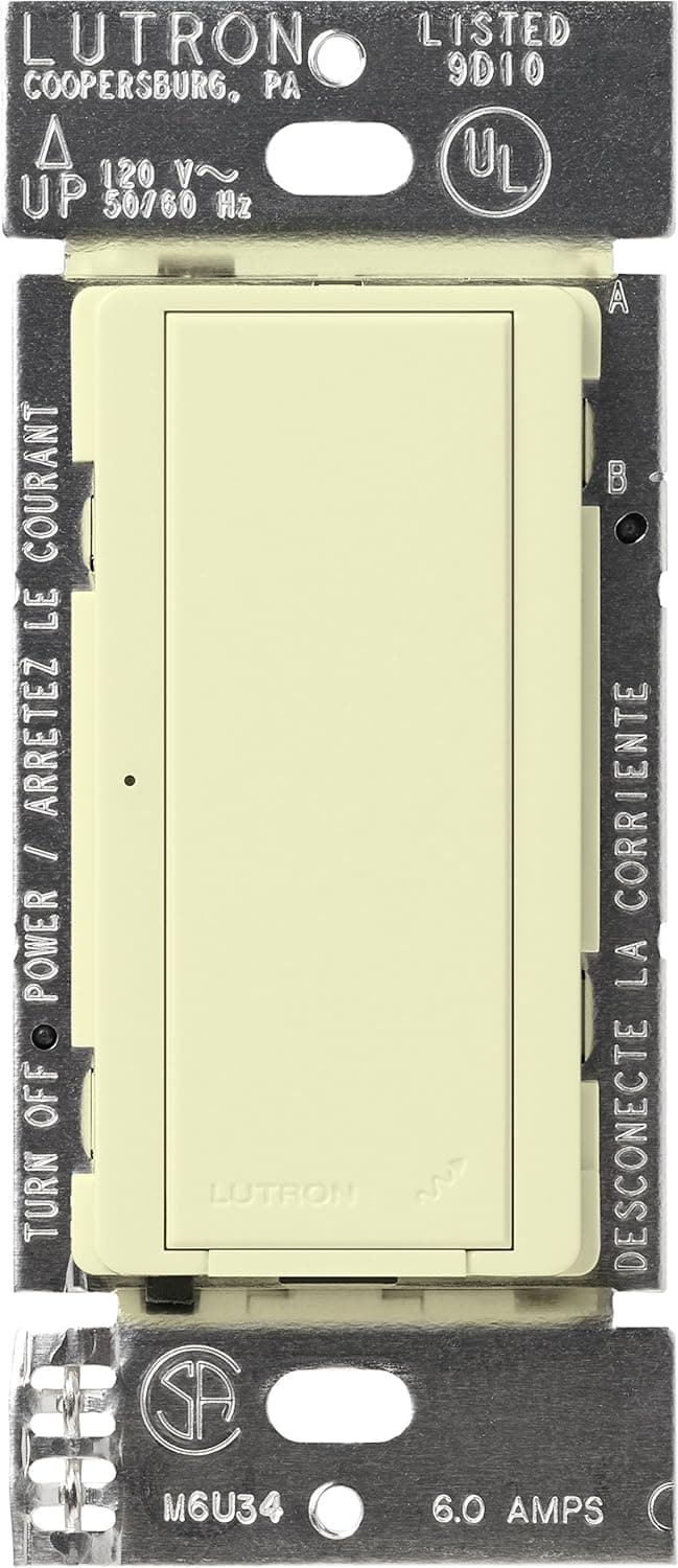 Lutron MRF2-6ANS-AL Maestro Wireless 6 Amp Multi-location Switch, Almond