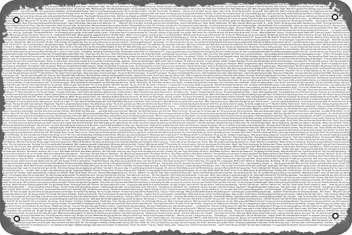 NIUMOWANG Metal Sign - Entire Shrek Script Tin Poster 12 X 8 Inches