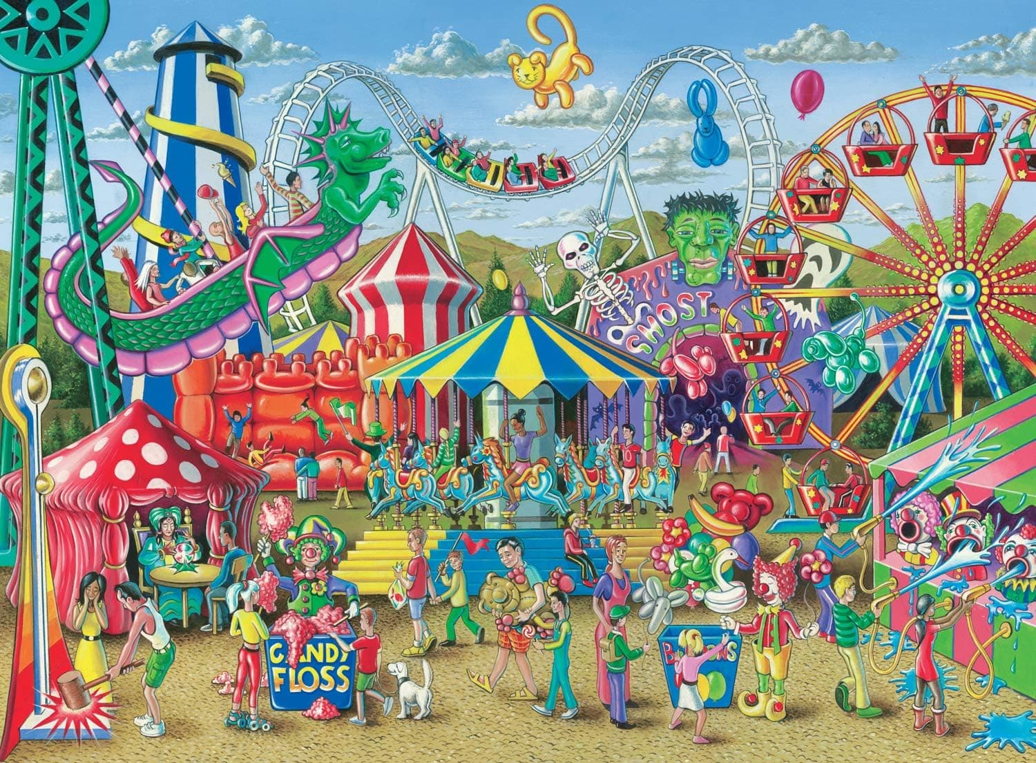 Ravensburger -Fun at The Carnival - 300 Piece Jigsaw Puzzle for Kids – Every Piece is Unique, Pieces Fit Together Perfectly, Model Number: 13231