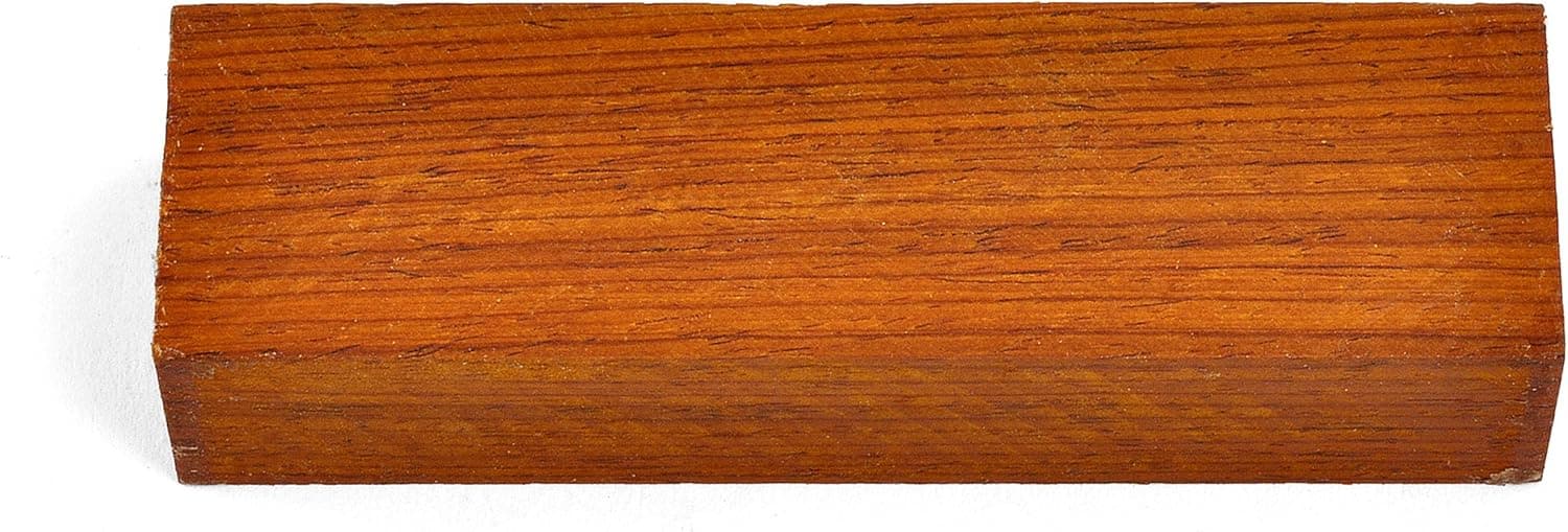 Texas Knifemakers Supply Cocobolo Wood Knife Handle Block (Each Piece is Unique) 5" x 1-1/2" x 1"