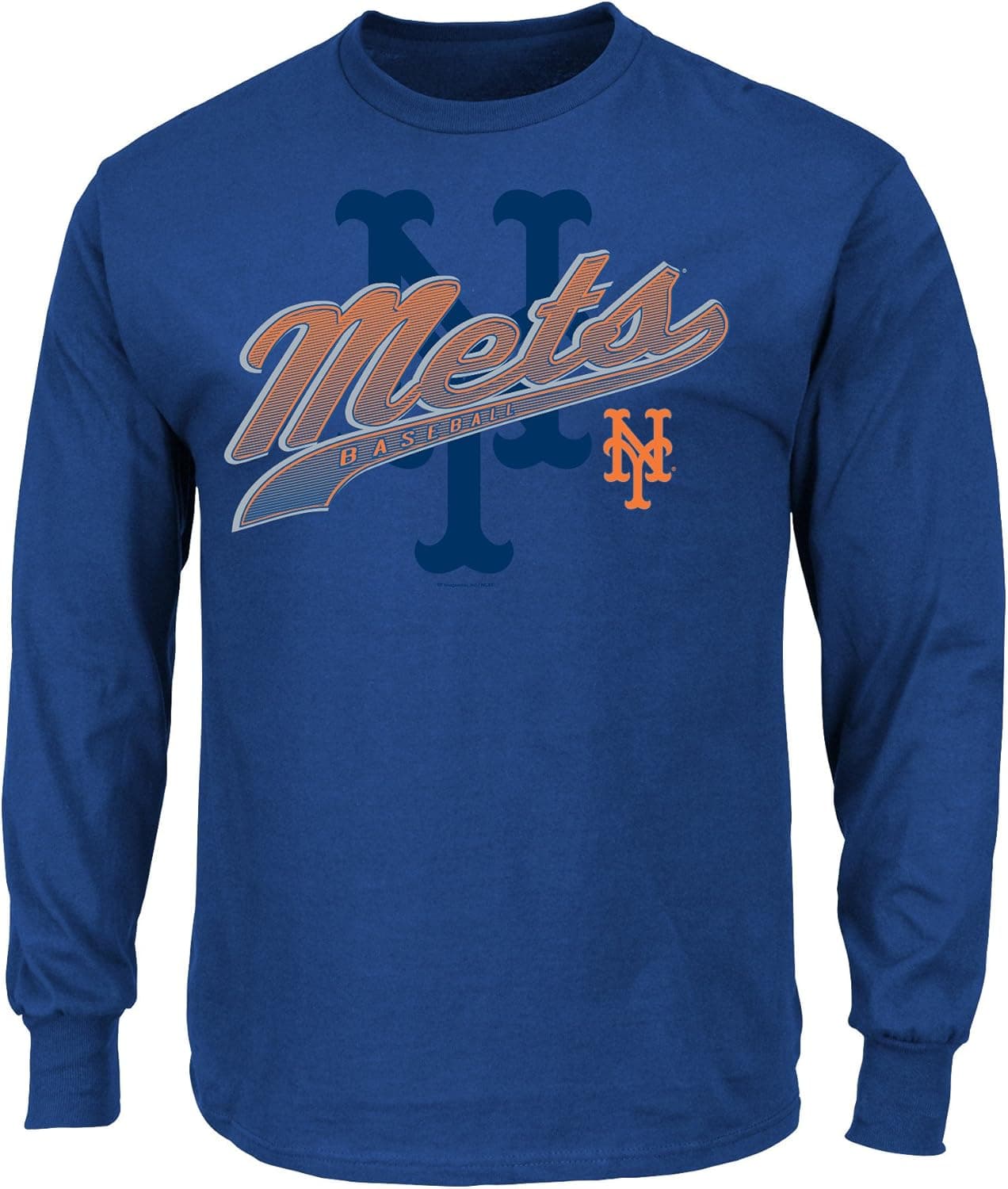 MLB Men's Basic Long Sleeve T-Shirt, Team Color