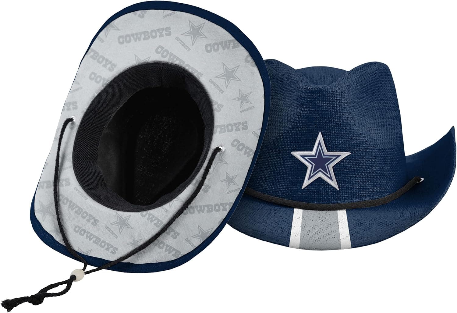 FOCO Men's NFL Team Stripe Cowboy Hat