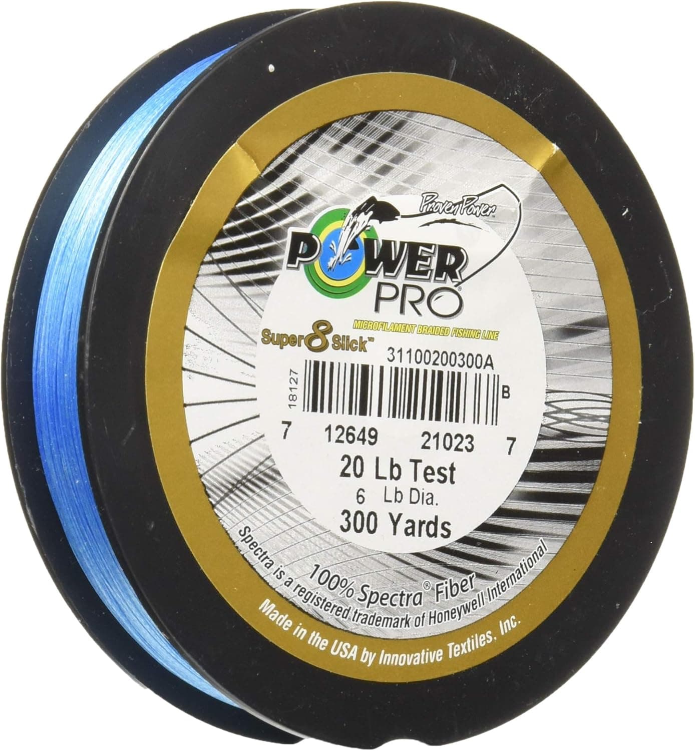 Power Pro 31100650150A Super 8 Slick Fishing Line, Marine Blue, 65x150