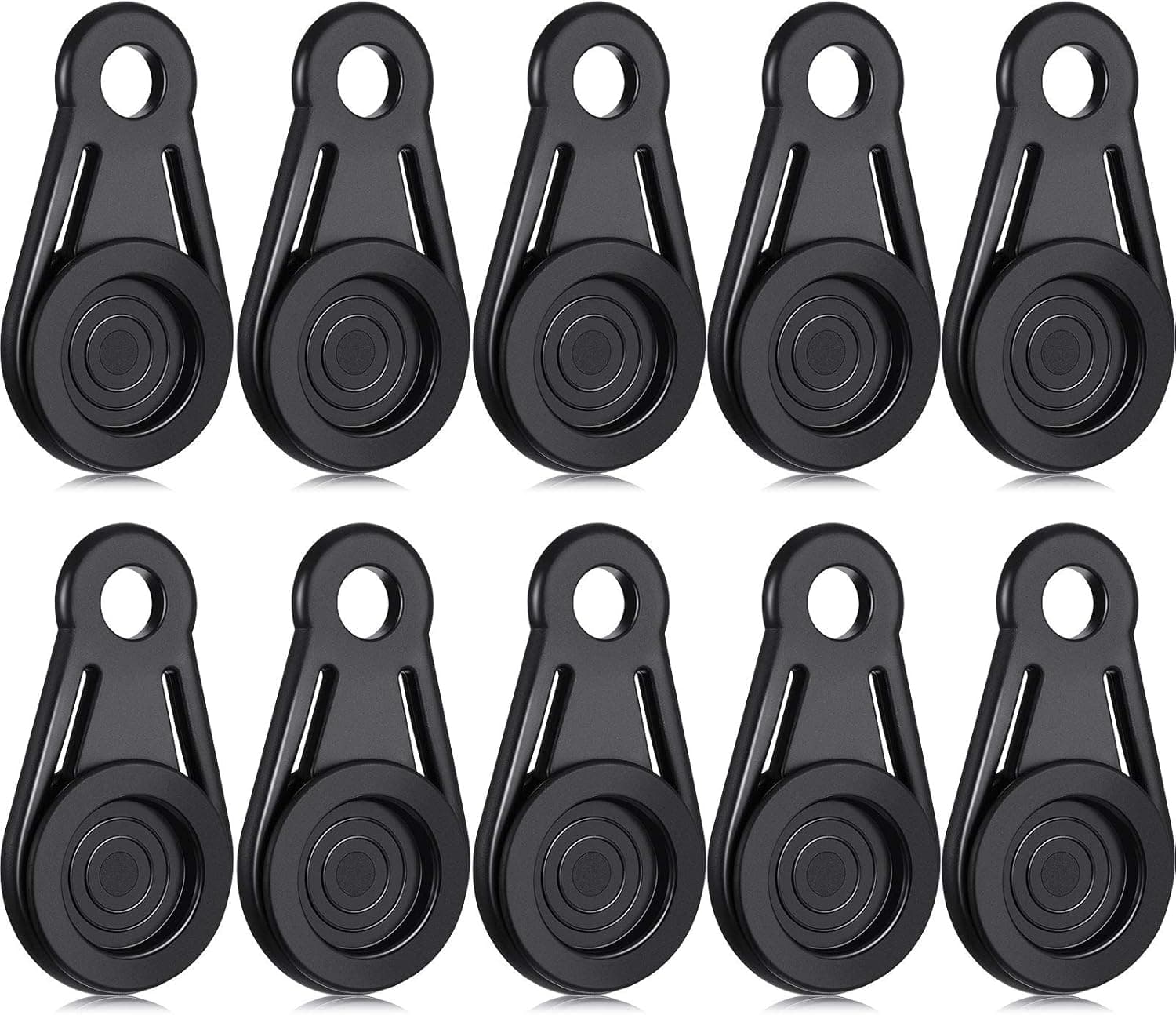 Movable Tarp Grabbers Tarp Clips Extra Tie-Down Effect Without Damaging a Hole, One Size for Tent, Awning, Banner, Outdoor Camping, Cover, Tarps and Plastic Sheeting (10)