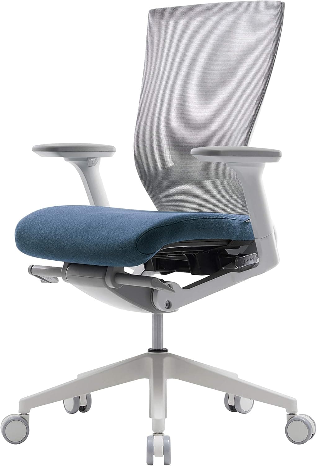 SIDIZ T50 Highly Adjustable Ergonomic Office Chair (TNB500LDA): Advanced Mechanism for Customization/Extreme Comfort, Ventilated Mesh Back, Lumbar Support, 3D Arms, Seat Slide/Slope (Blue)