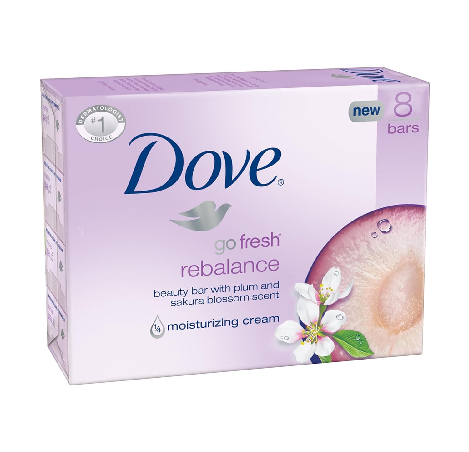 Dove Bar Soap, Rebalance, 8 Count