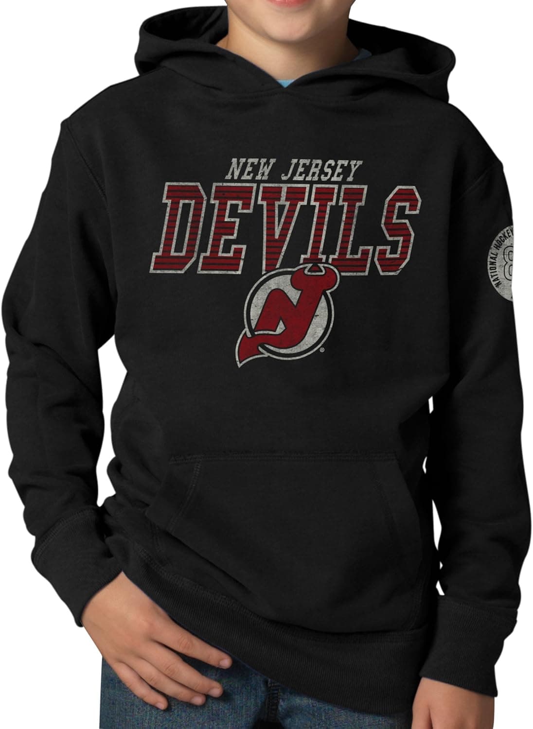 NHL New Jersey Devils Playball Hoodie Jacket, Jet Black