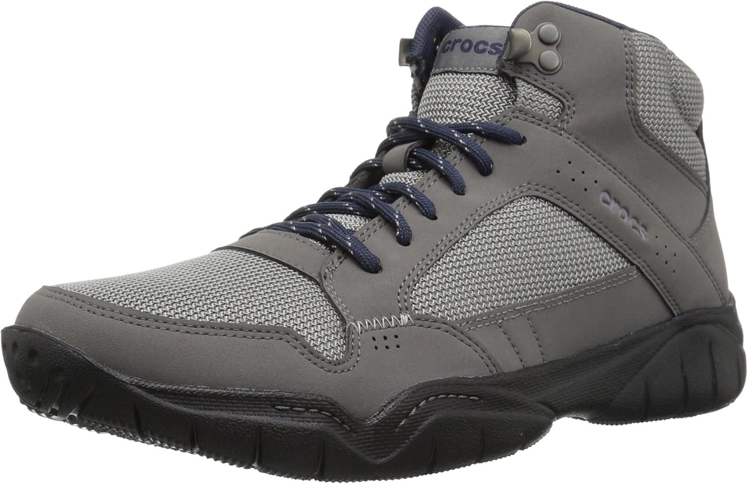 crocs Men's Swiftwater Hiker Mid M Boot, Graphite/Black, 7 M US