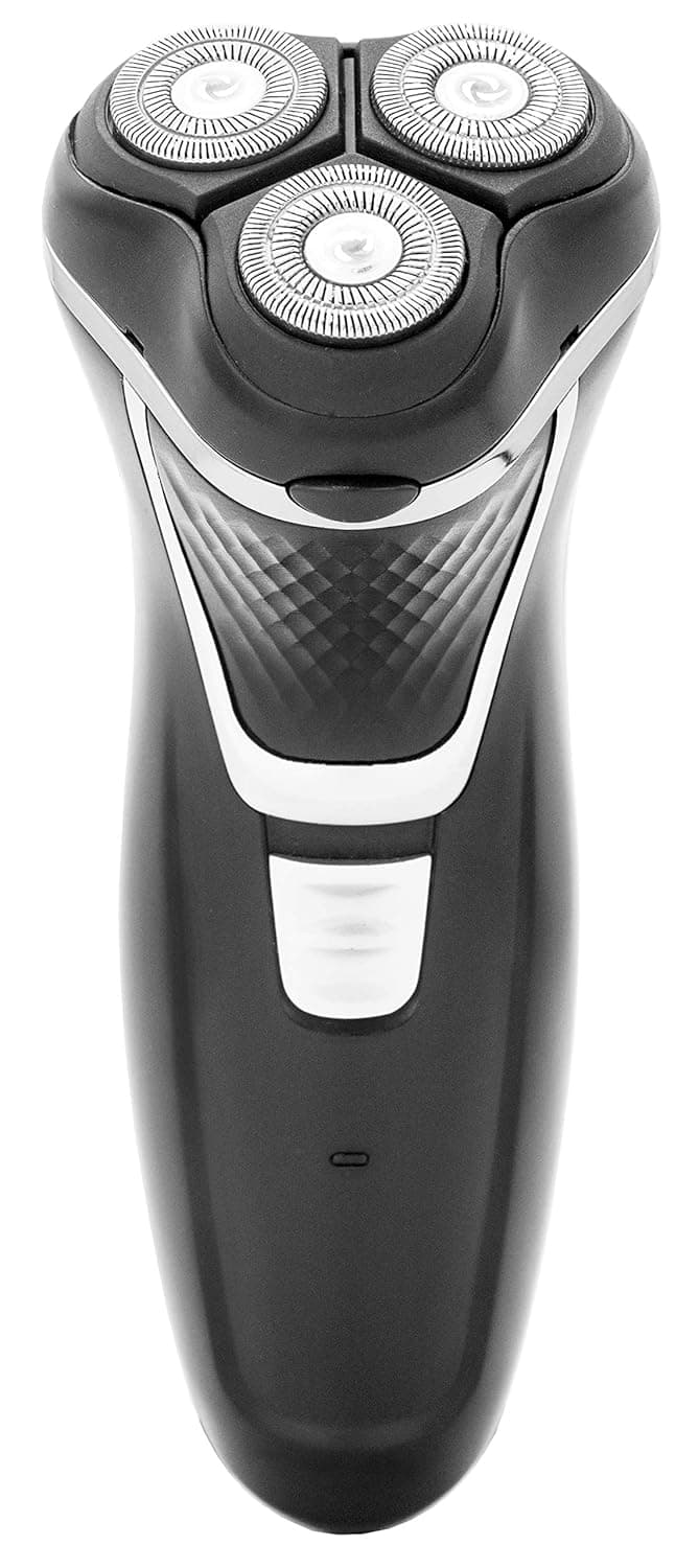 Bell & Howell Electric Shaver for Men Triple Rotary Shaving Technology with PopUp Trimmer Rechargeable Battery Lightweight for Traveling Ergonomic High Grip Design Easy to Clean, Black, 1 Count