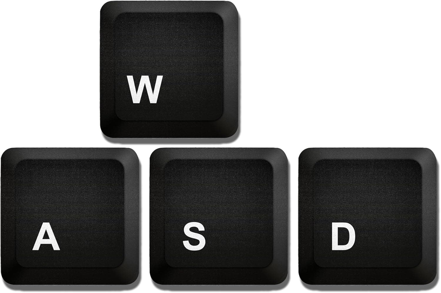 Computer Gamer Coaster - Computer Control W,A,S,D Keys - Neoprene 4 Piece Set