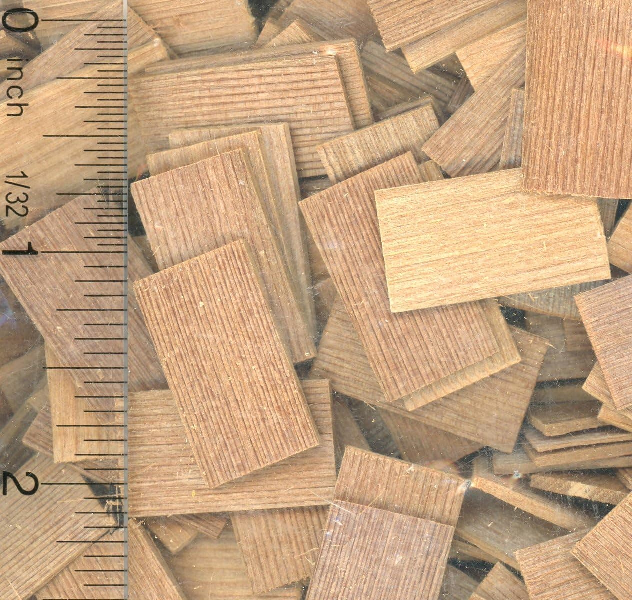 Dollhouse Miniature Rectangular Cedar Roof Shingles Half Scale by Alessio Miniatures