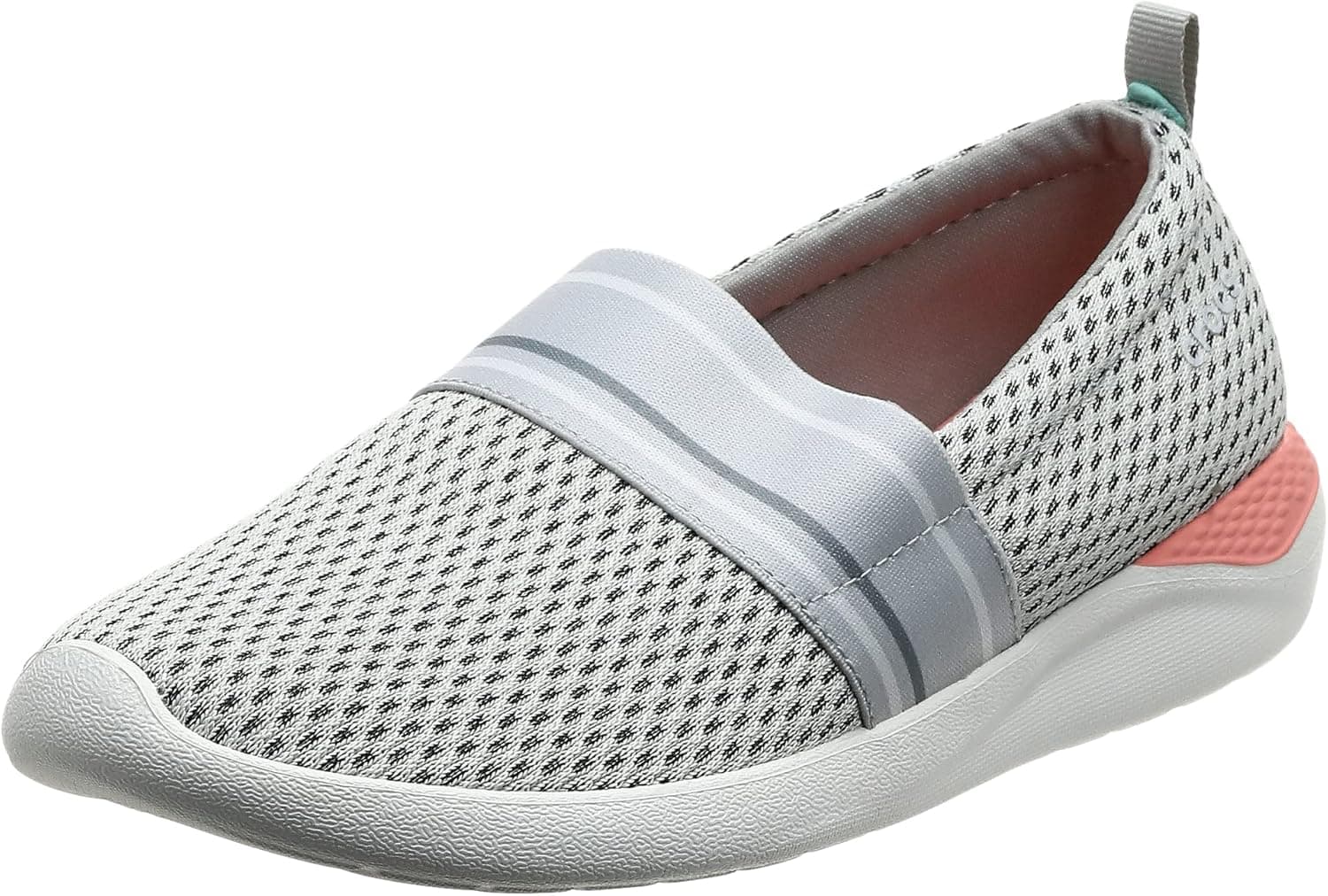 Crocs Women's LiteRide Mesh Slip-On Shoe Sneaker, Pearl White/White