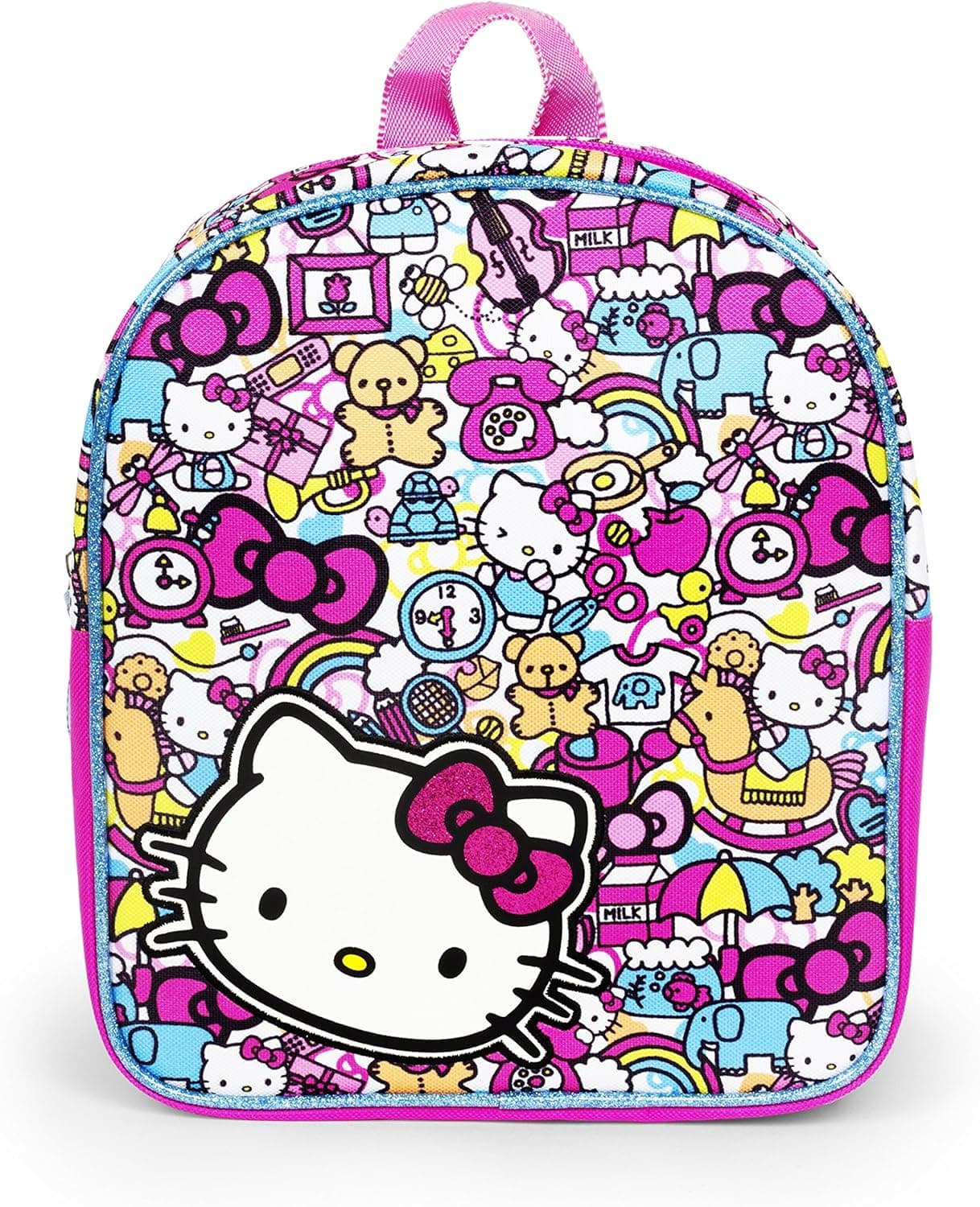 Hello Kitty All Over Print 12 inch Pink Bows Mini Backpack for Girls