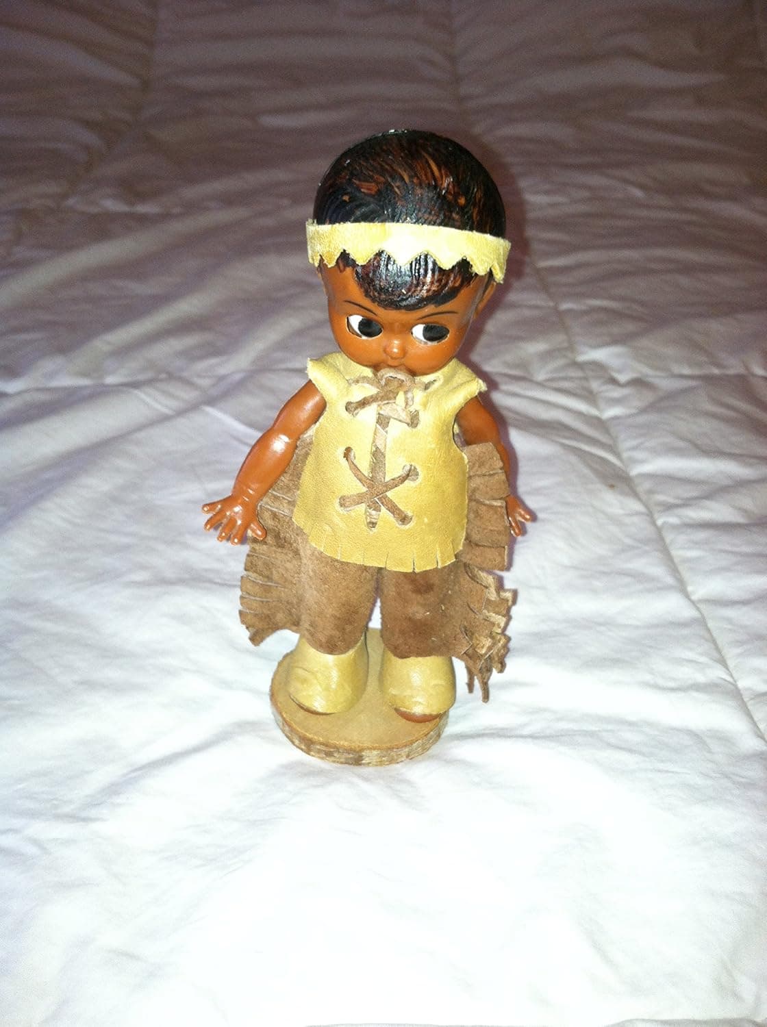 Rare 1953 Antique Vintage Carlson Native American Indian Brave Doll 6" Hard Plastic
