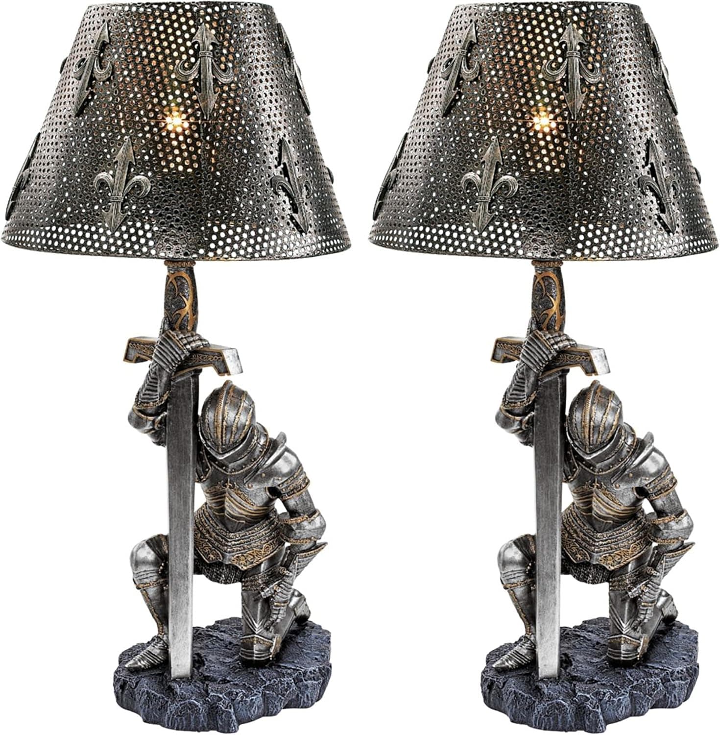 Design Toscano At Battle's End Sculptural Lamp - Set of 2,22 Inch