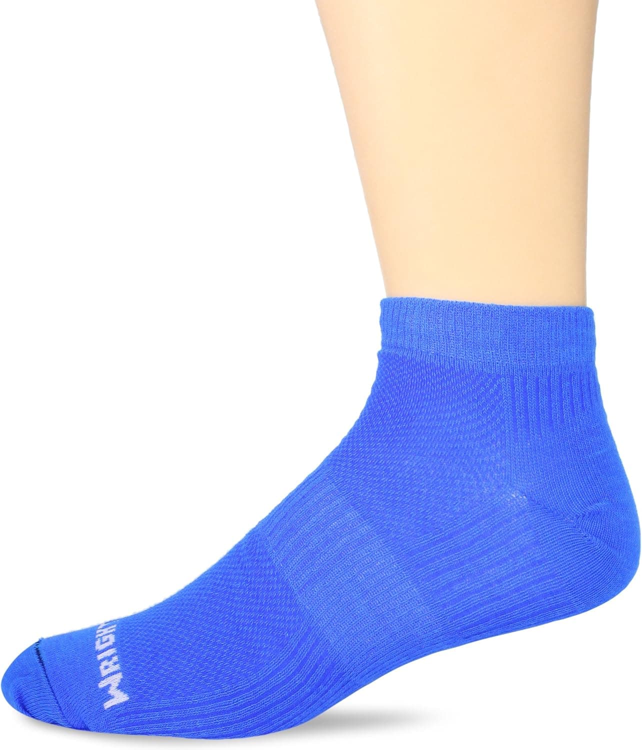 WrightSock Women's Coolmesh II Lo Single Pack, Blue, Sock Size:10-13/Shoe Size: 6-12