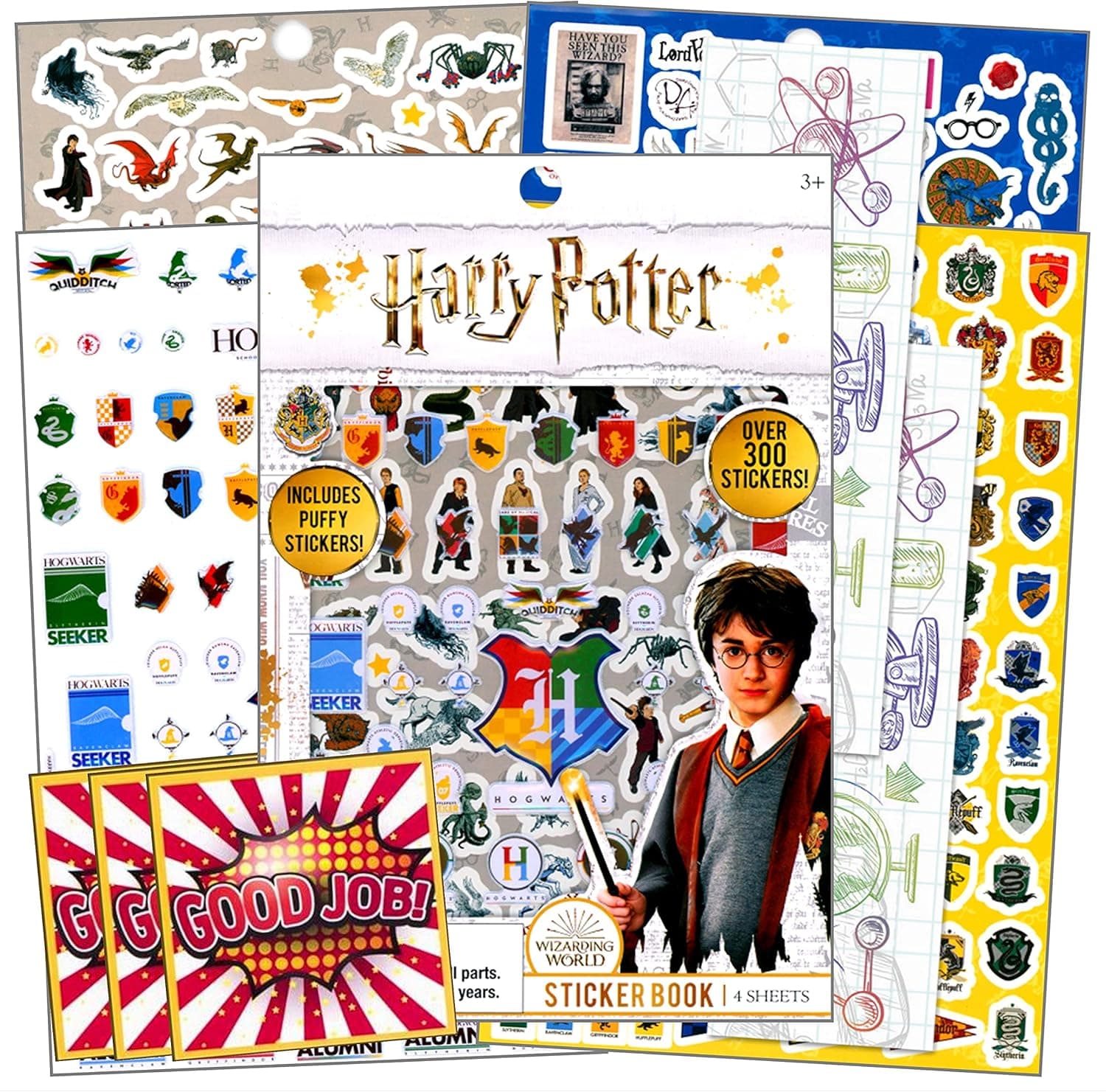 Harry Potter School Supplies for Kids Bundle Includes Specialty Separately Licensed GWW Reward Stickers and Bookmarks (Harry Potter Stickers)