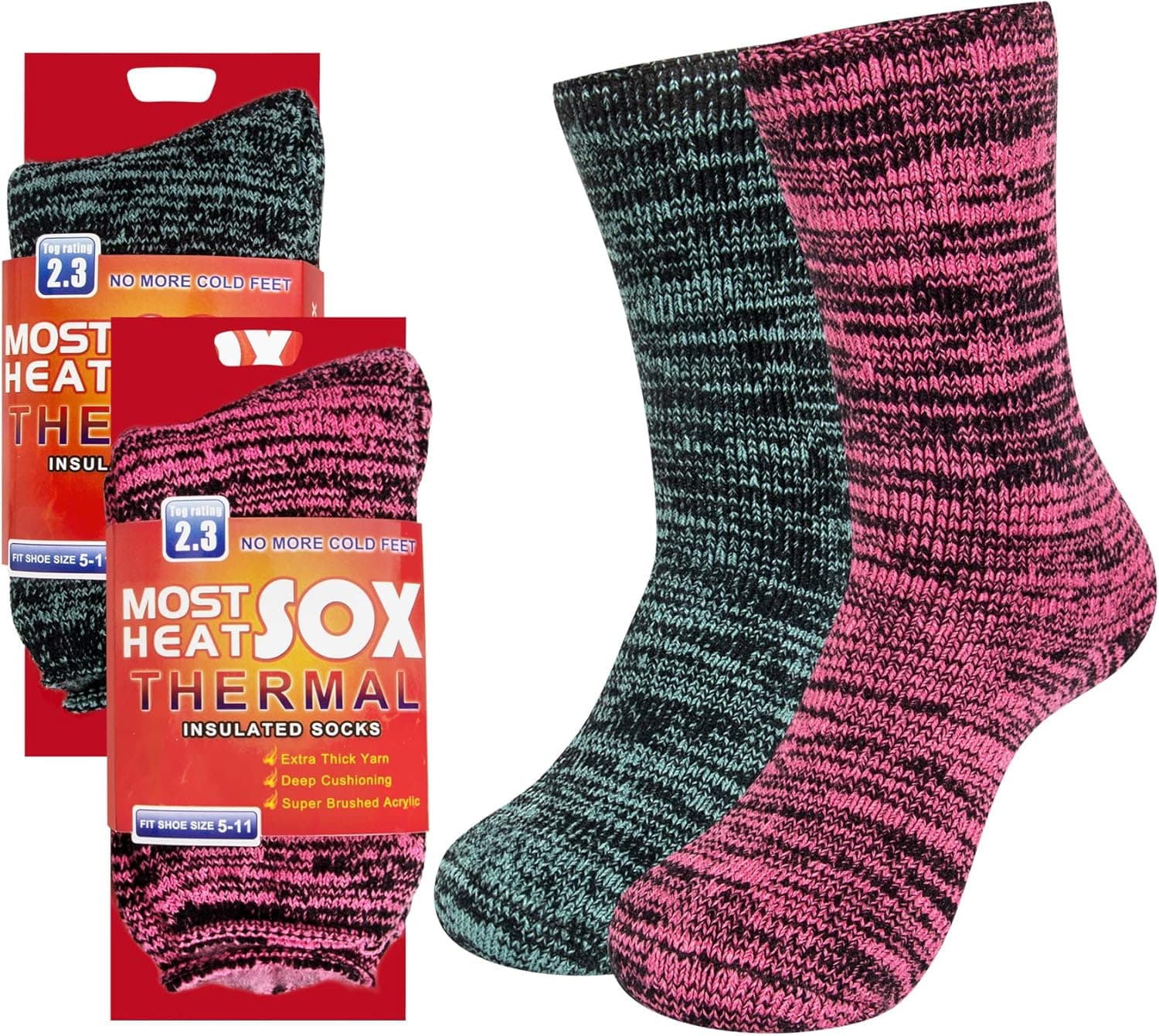 Thermal Socks for Women, Winter Warm Cold Weather Socks for Workout & Outdoor Activities