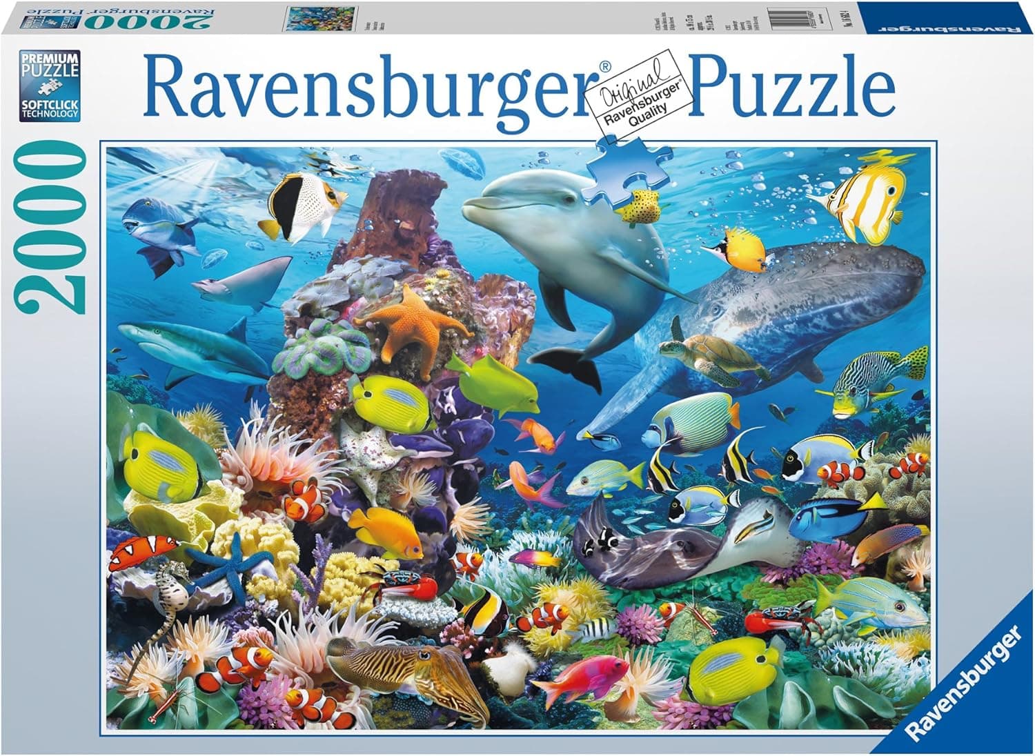 Ravensburger Underwater 2000 Piece Jigsaw Puzzle for Adults – Softclick Technology Means Pieces Fit Together Perfectly