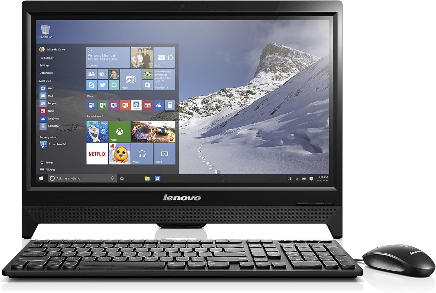 Lenovo C260 19.5-Inch All-in-One Touchscreen Desktop (Pentium, 4 GB RAM, 1 TB HDD, Windows 10) 57331850