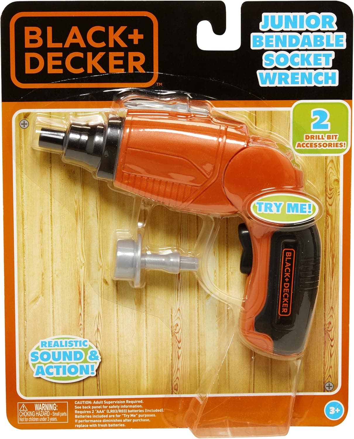 BLACK+DECKER Black & Decker Jr Jr. Bendable Socket Wrench Role Play Tools