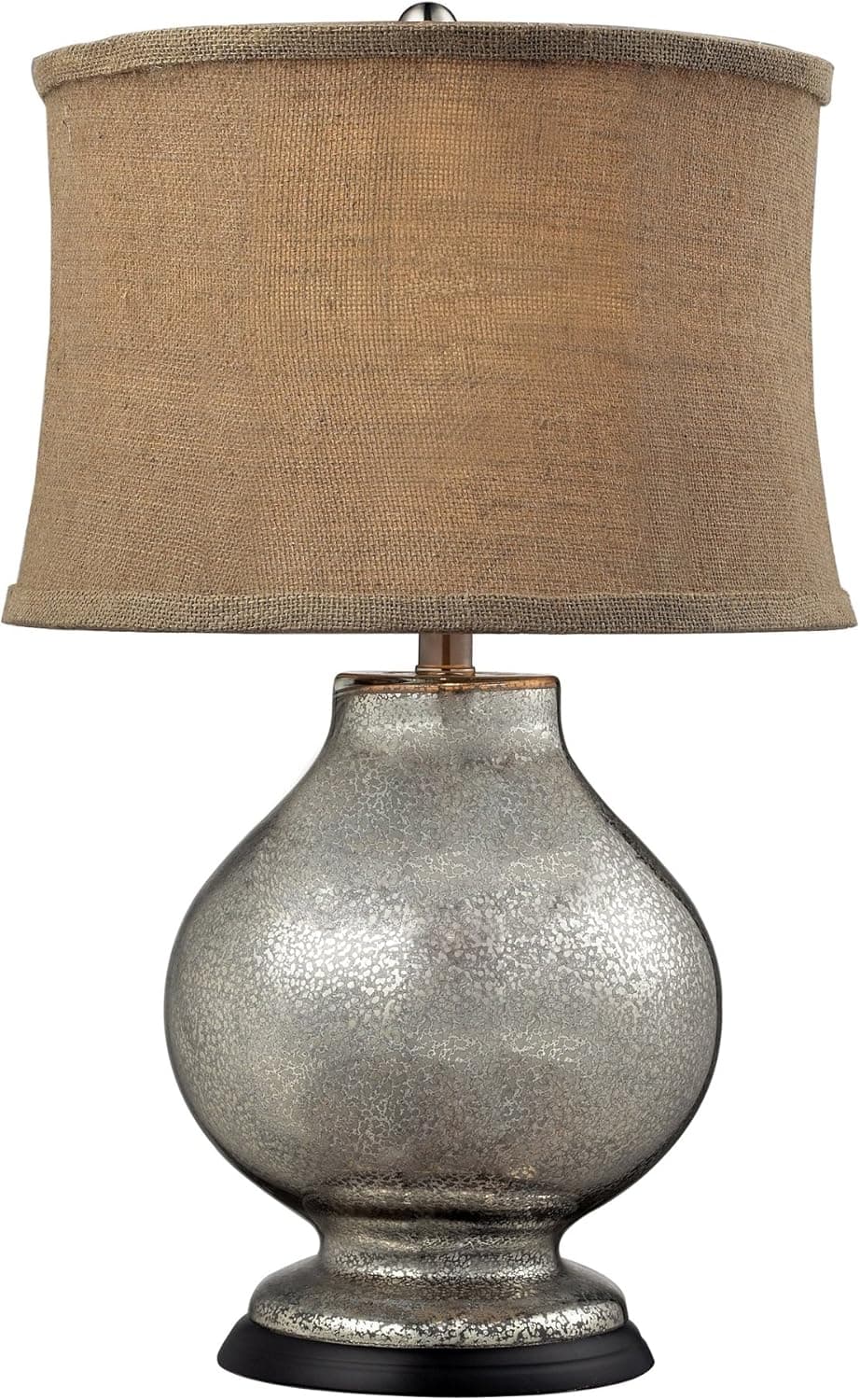 Dimond Lighting D2239 Antler Hill Table Lamp, Antique Mercury Glass Finish